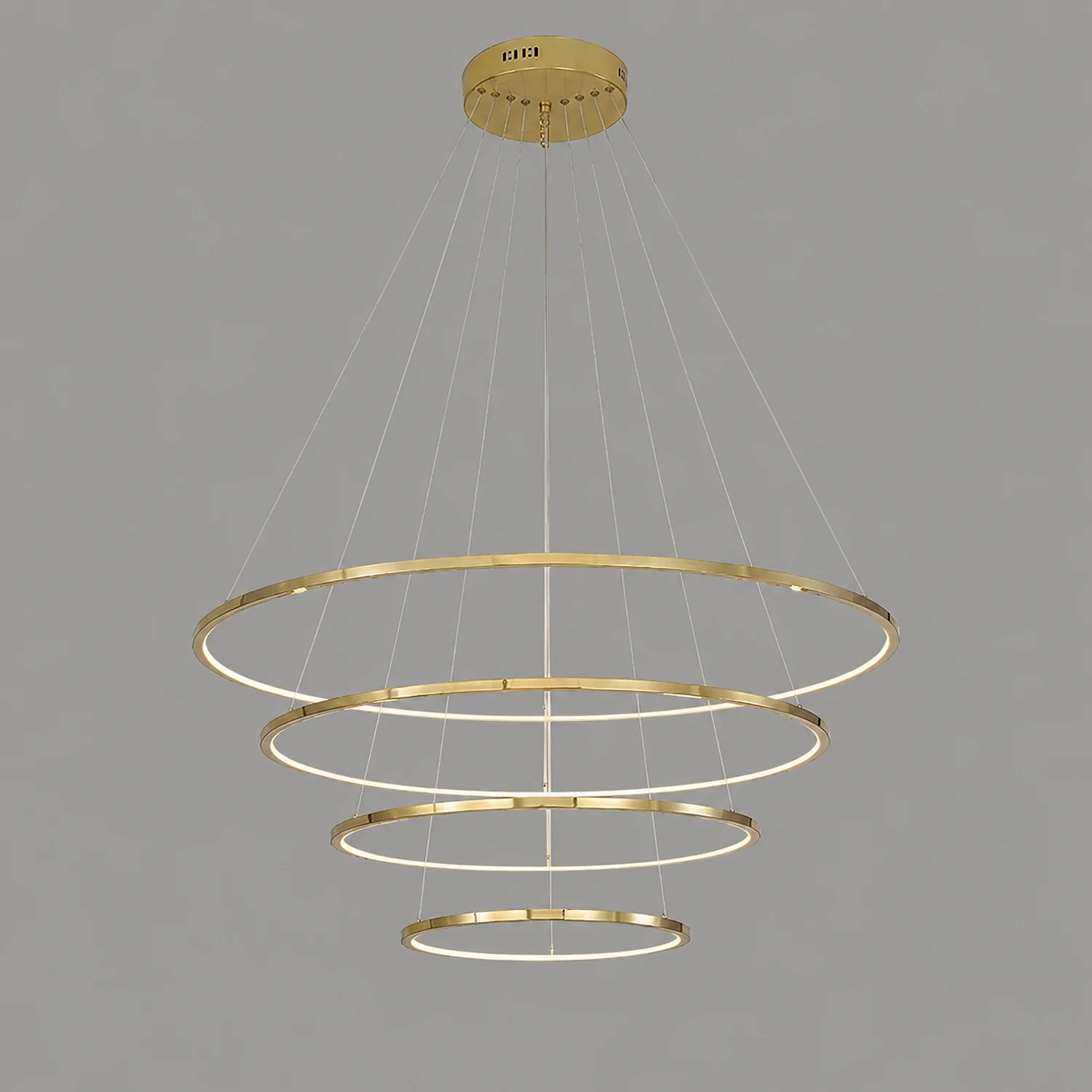 TLANX Large Tiered Ring Foyer Chandelier - Lumpaz