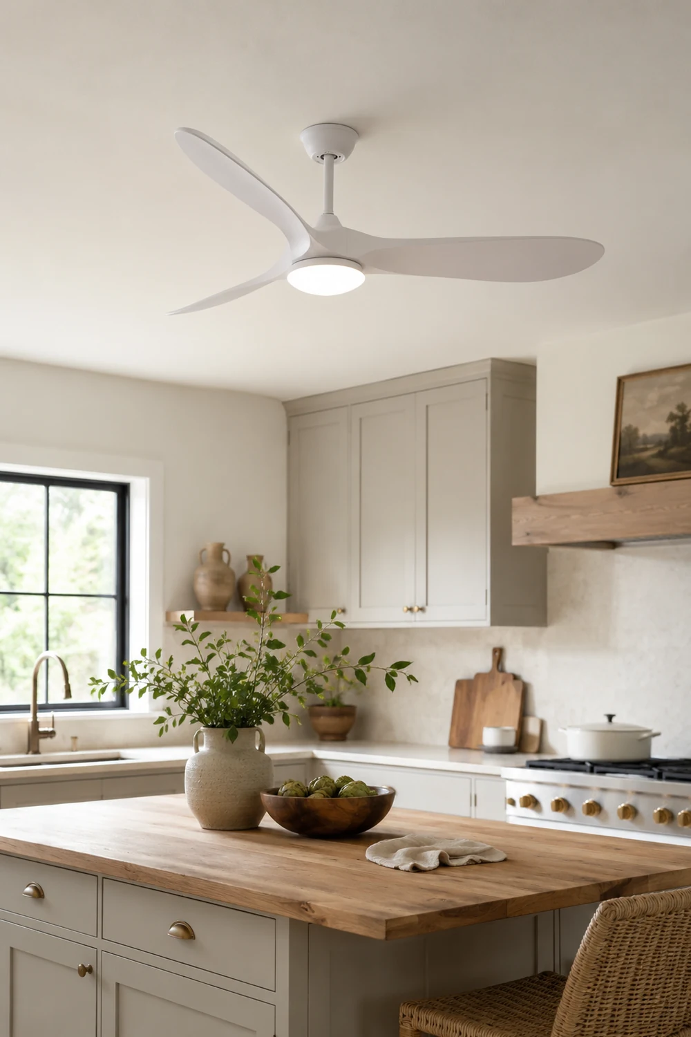 Modern ABS Ceiling Fan Light - Lumpaz