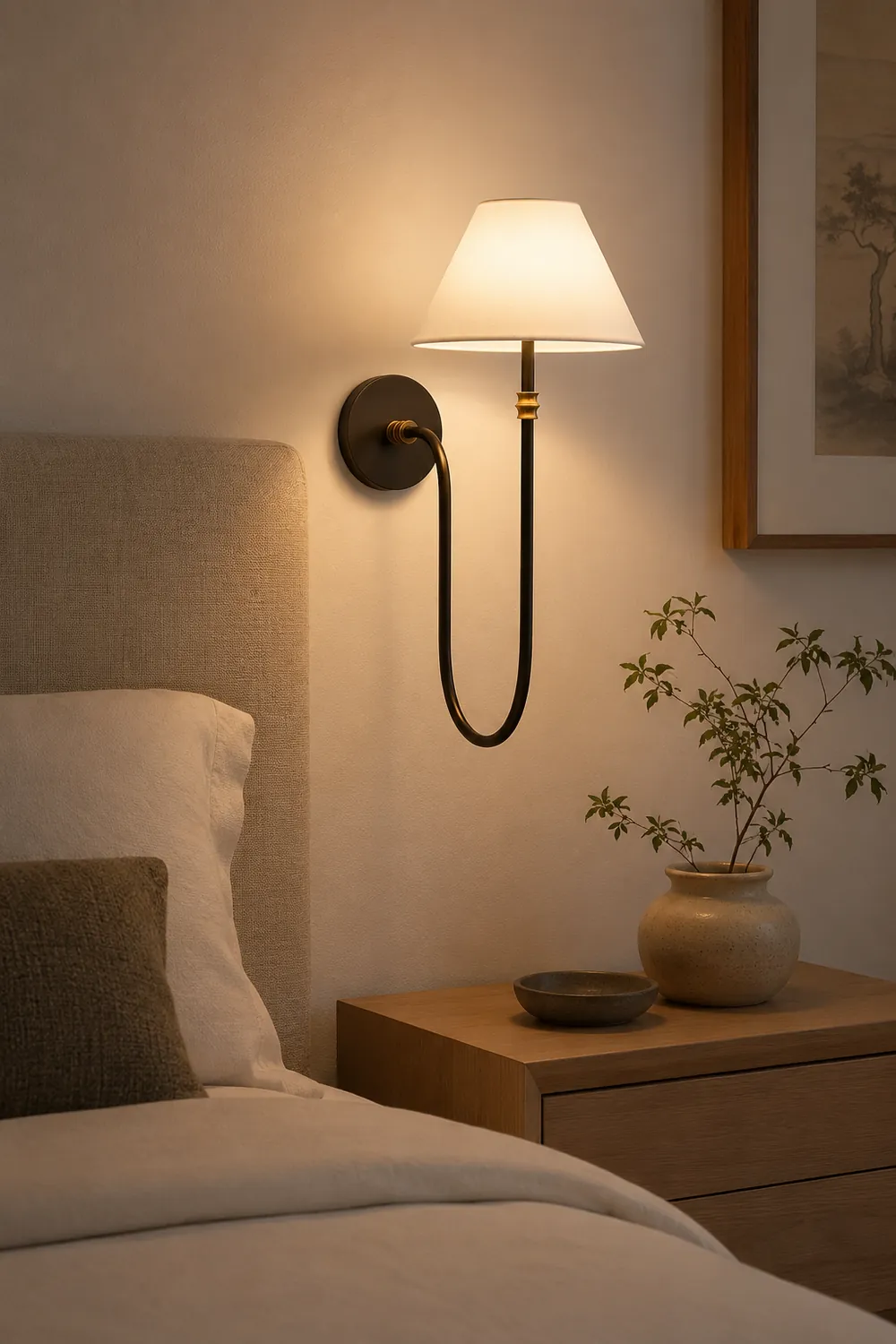 Collins Shaded Wall Light - Lumpaz