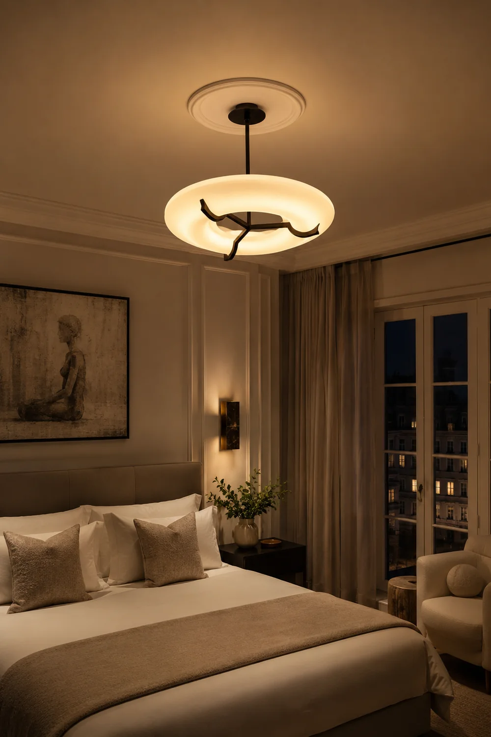 Eric Schmitt Anneau Plaster Chandelier - Lumpaz