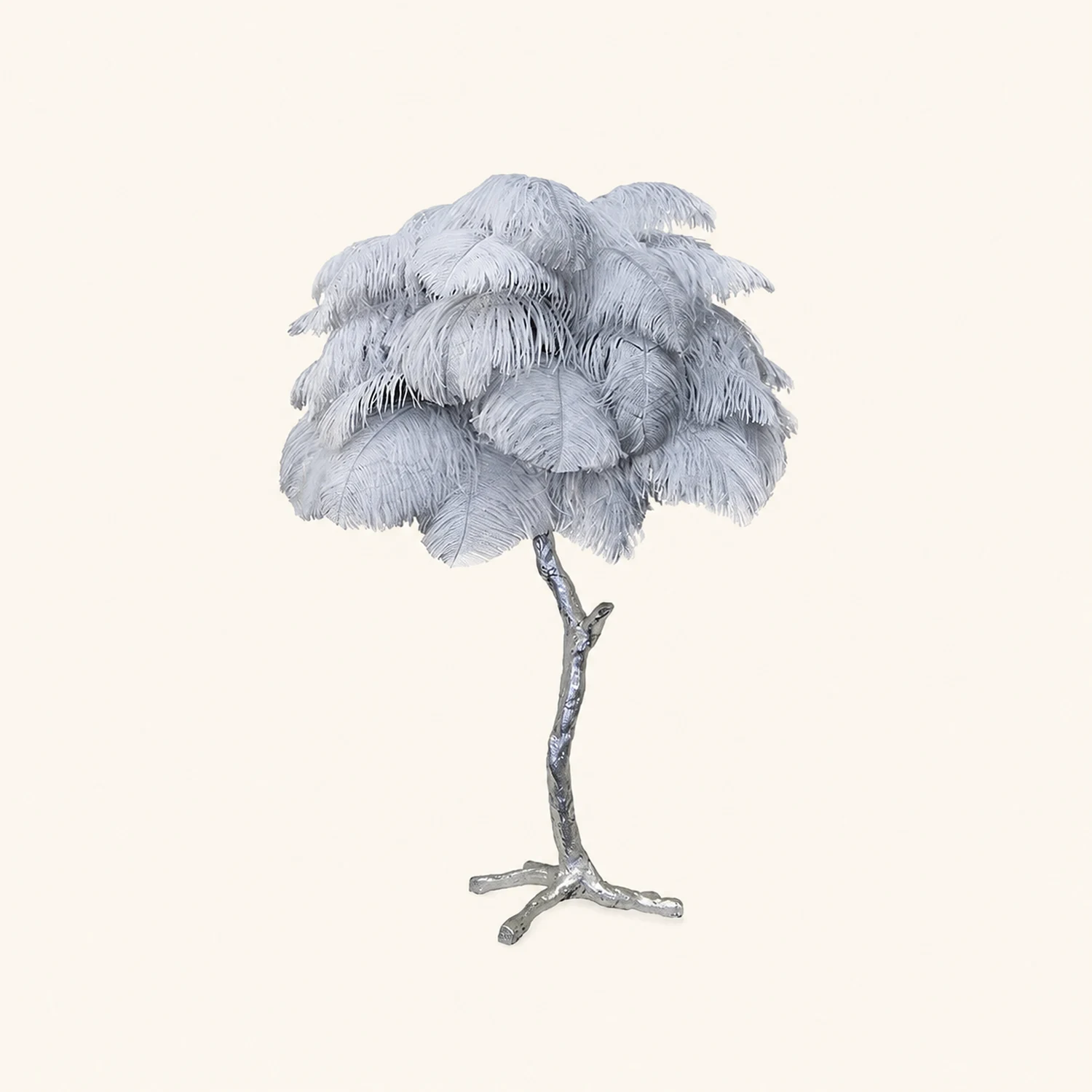 Colorful Ostrich Feather Table Lamp - Lumpaz