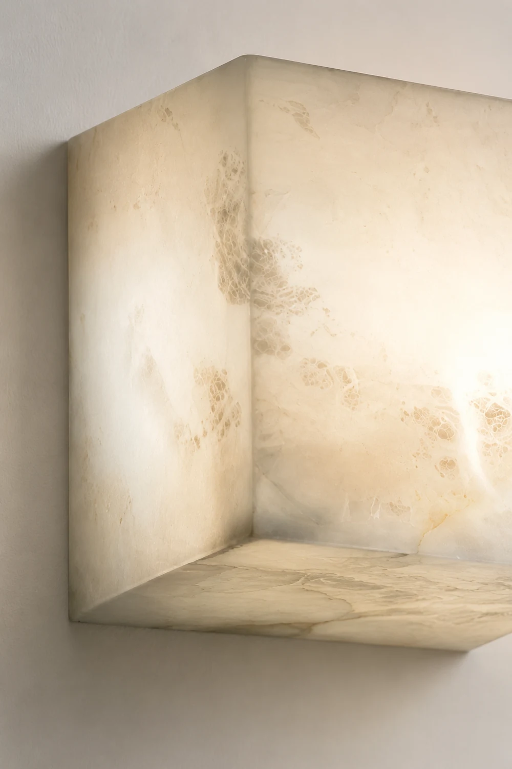 Alabaster Cube Wall Light - Lumpaz