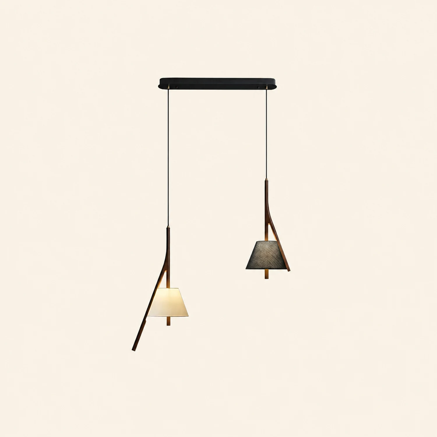 Nanzhi Wood Pendant Lamp - Lumpaz