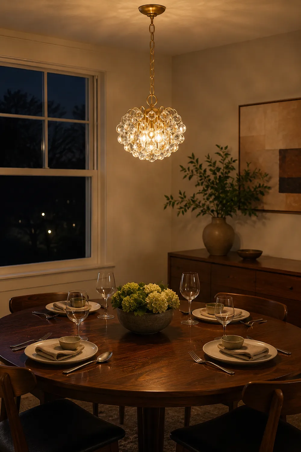 Bellvale Small Glass Chandelier - Lumpaz