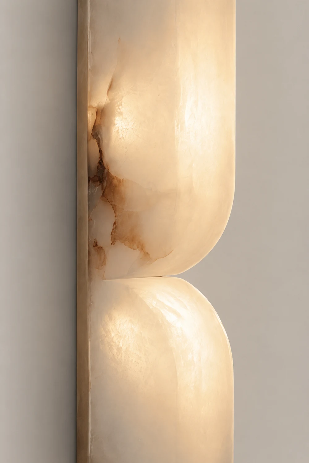 Double Curve Alabaster Wall Light - Lumpaz