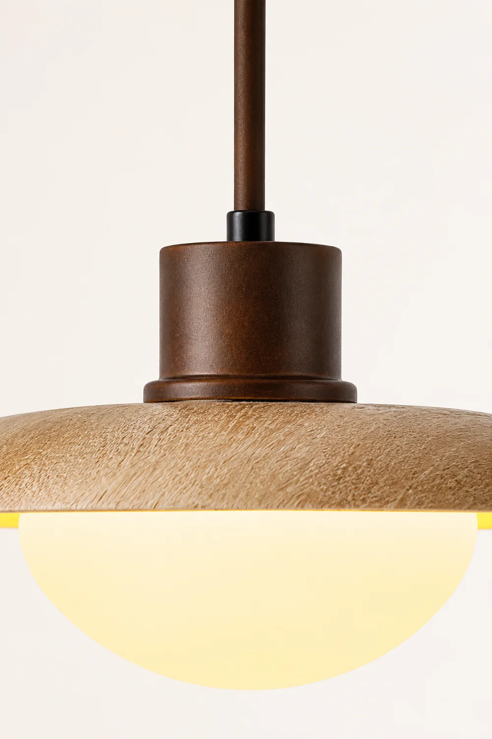 Japanese Modern Travertine Hanging Light - Lumpaz