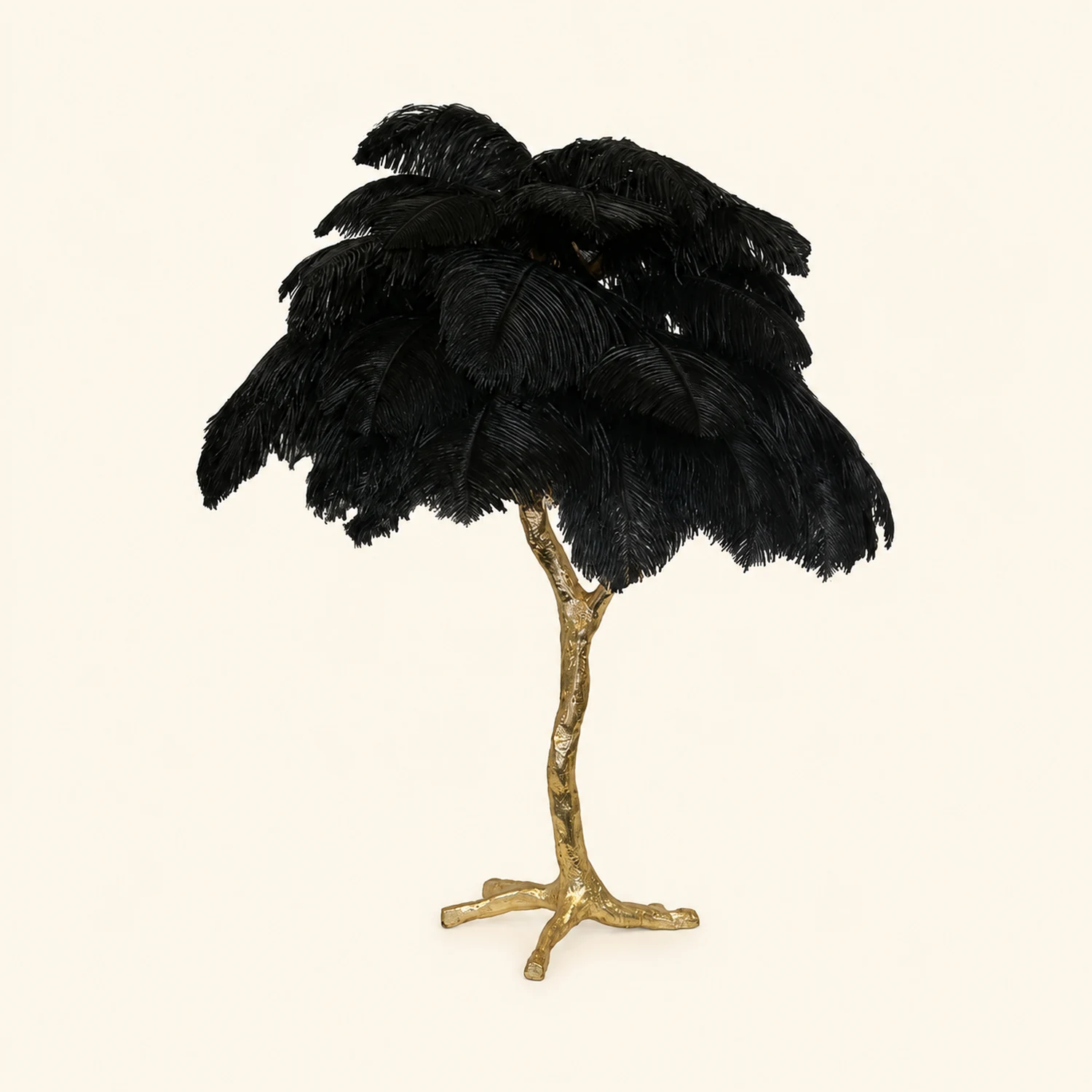 Colorful Ostrich Feather Table Lamp - Lumpaz