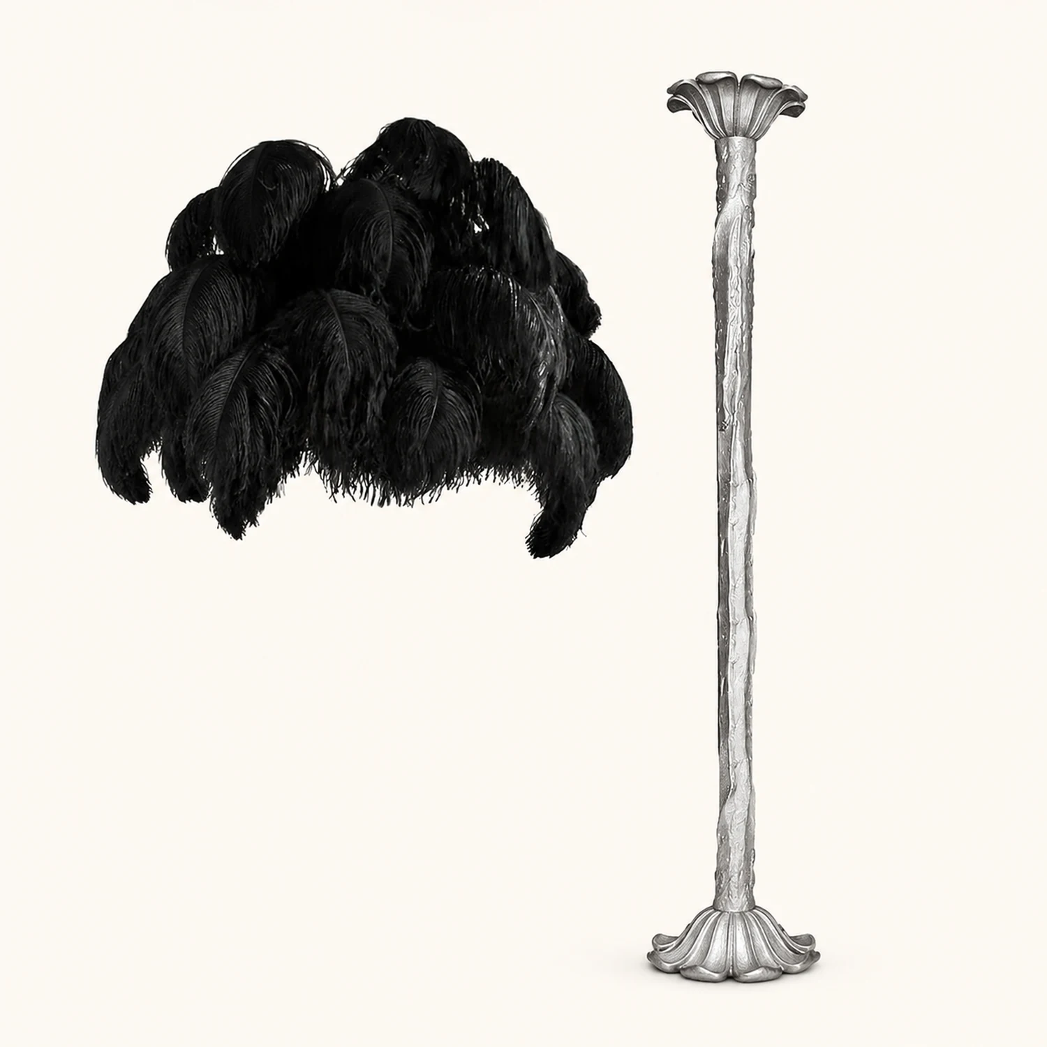 Colorful Ostrich Feather Chandelier - Lumpaz