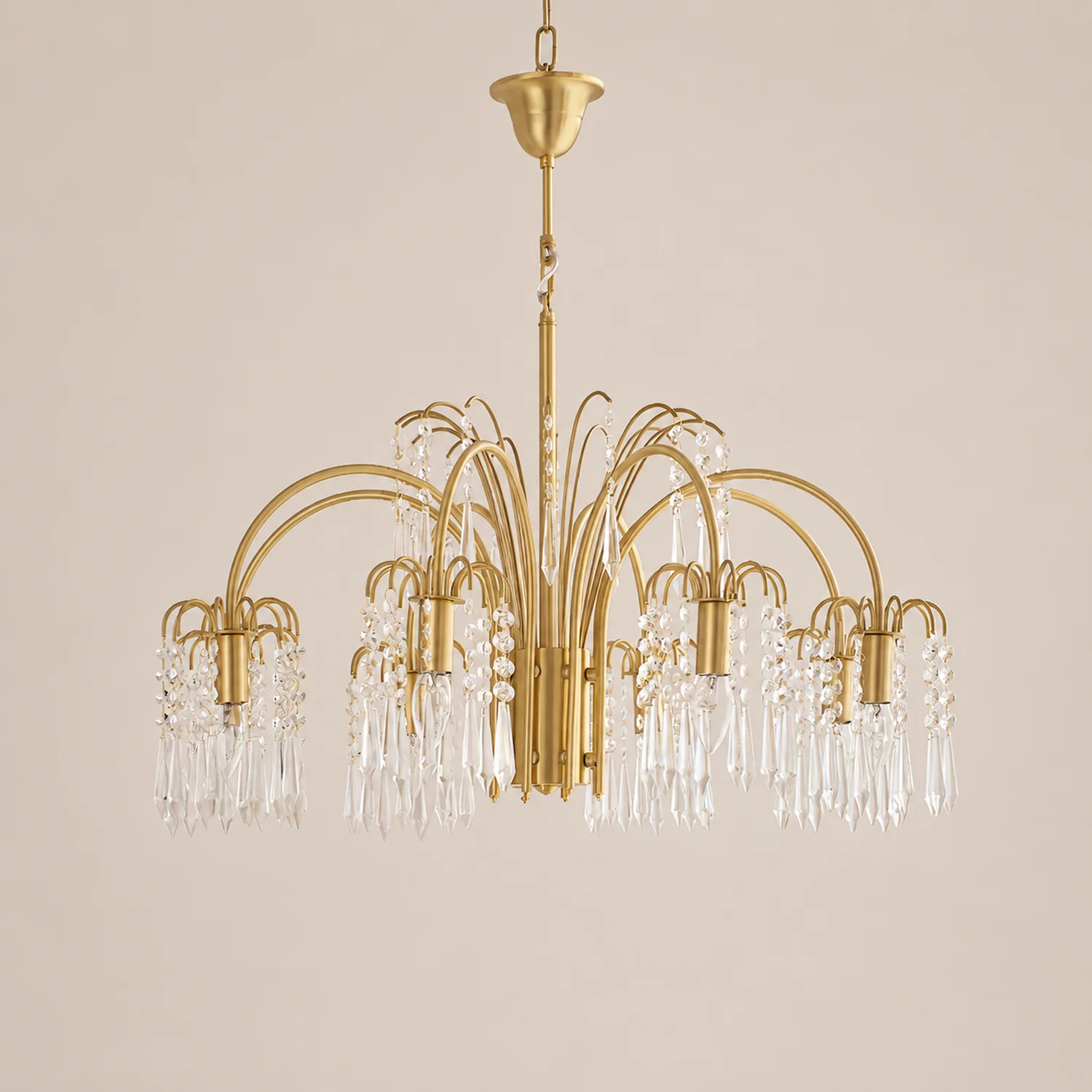 Crystal waterfall chandelier - Lumpaz