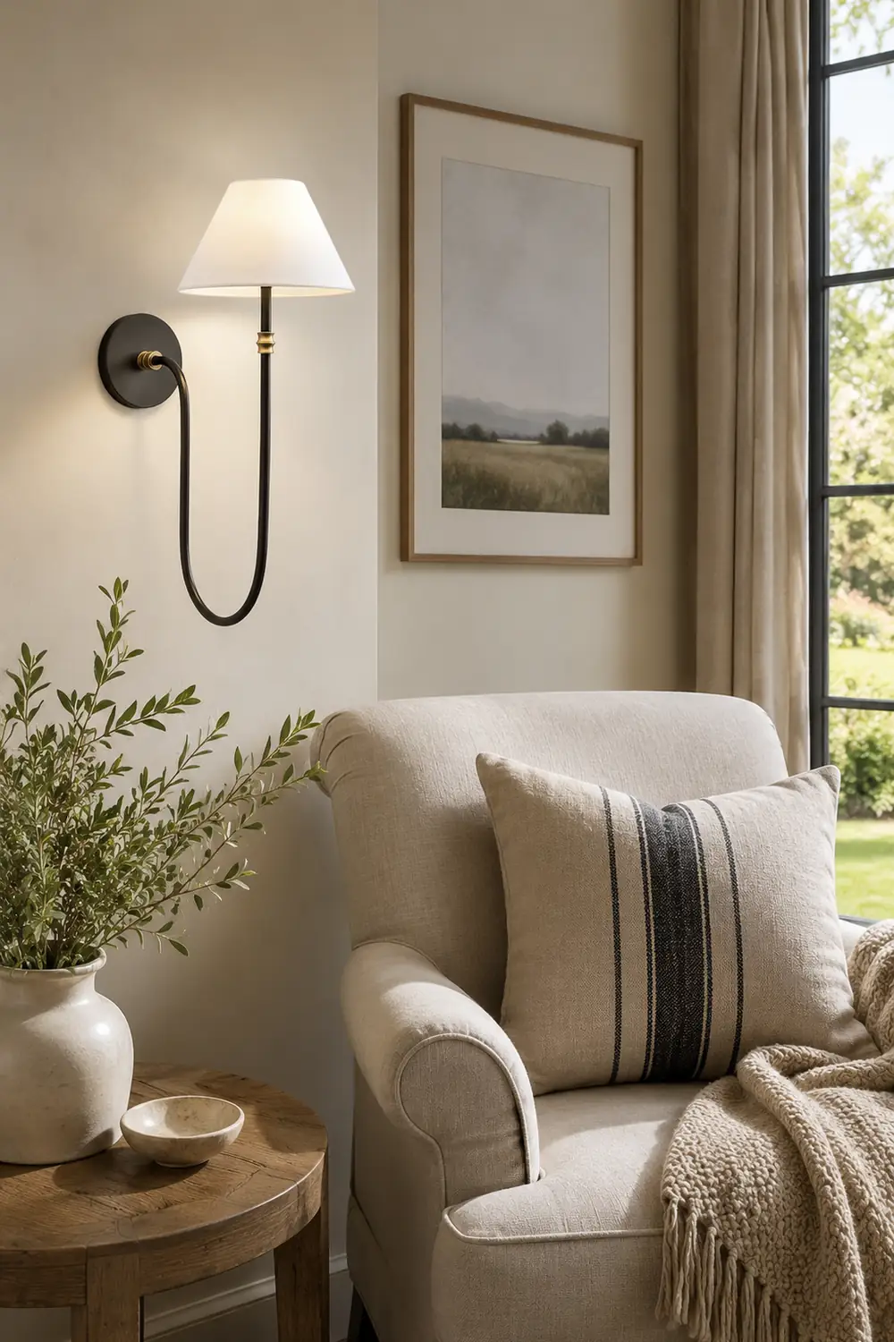 Collins Shaded Wall Light - Lumpaz