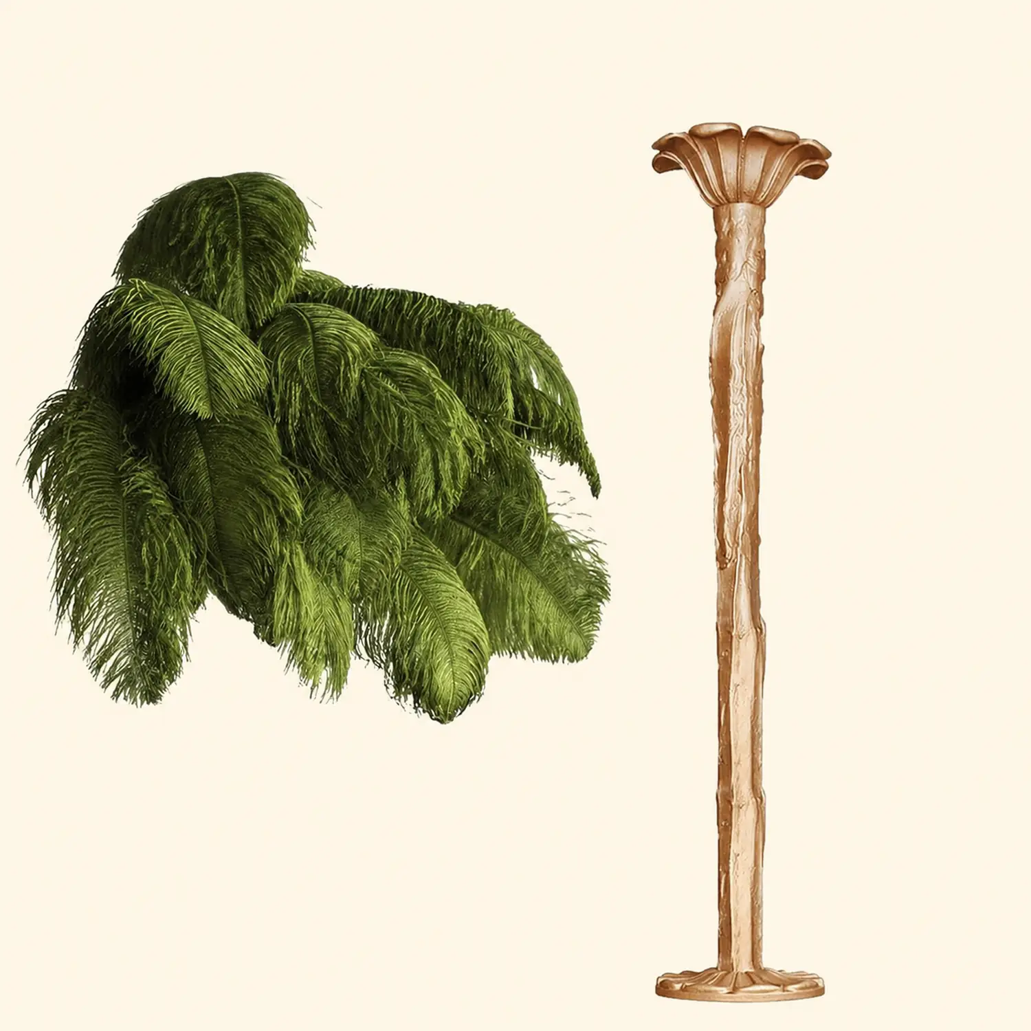 Colorful Ostrich Feather Chandelier - Lumpaz