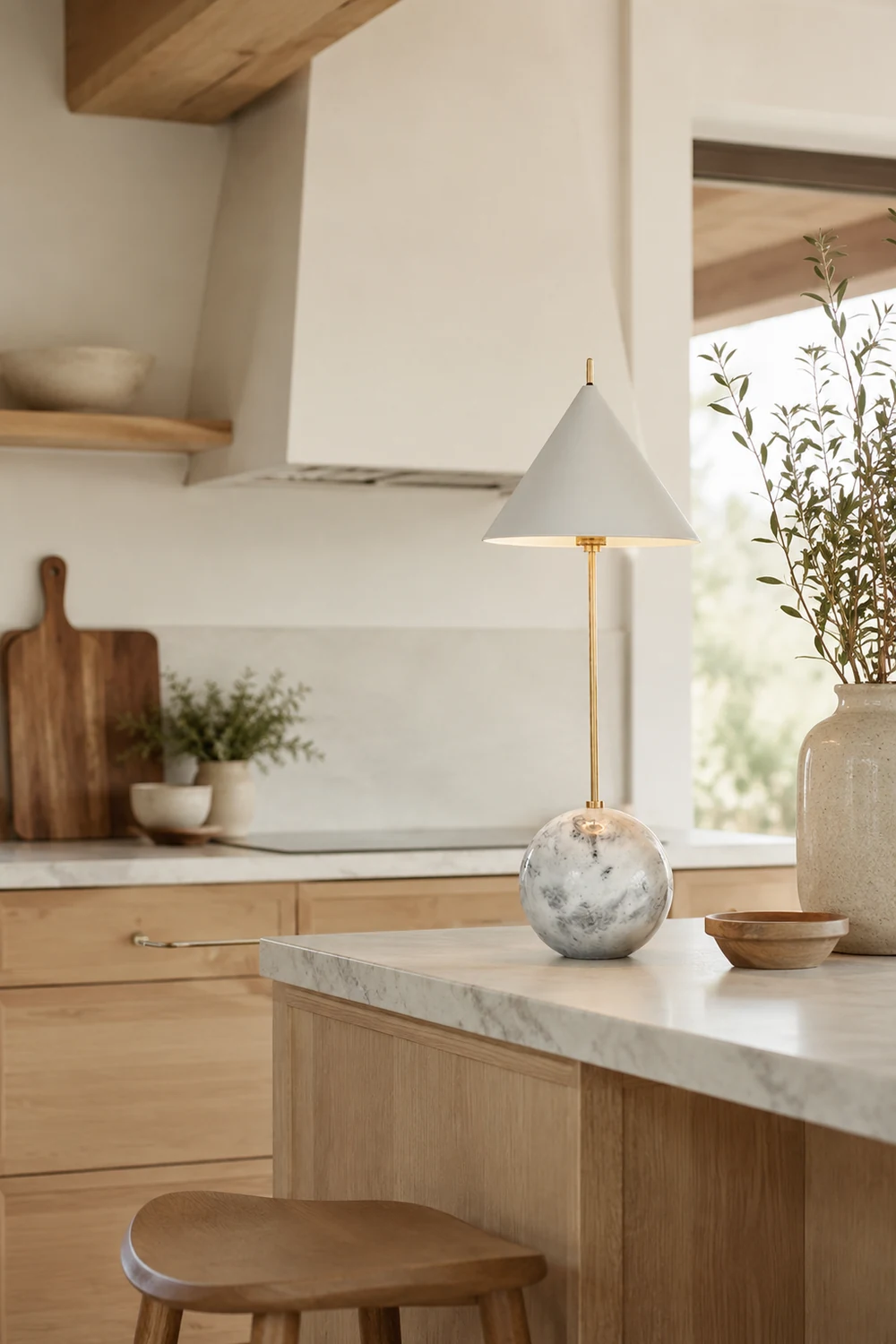 Cleo Orb Base Table Lamp - Lumpaz