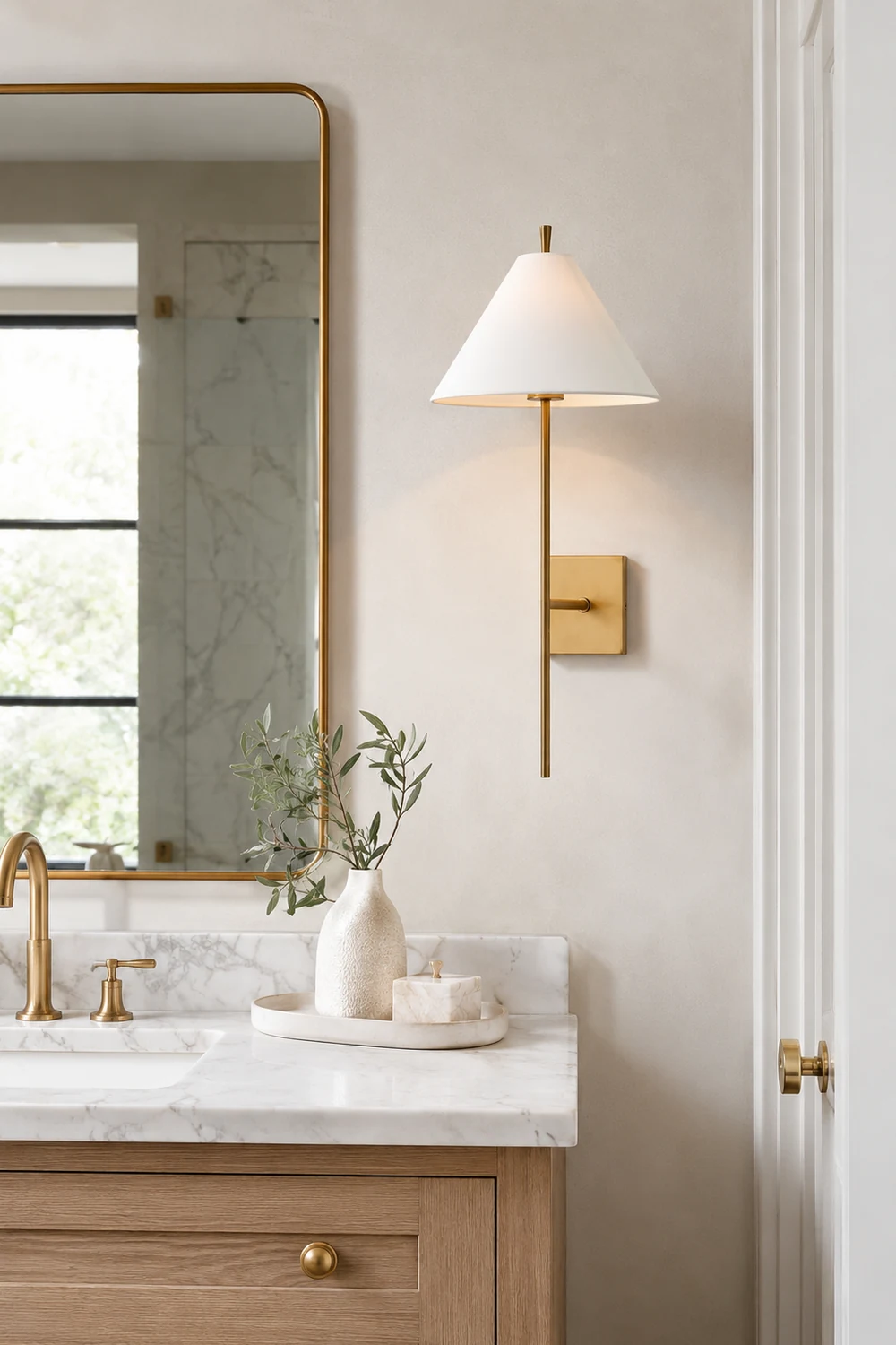 Ellis Brass Wall Light - Lumpaz