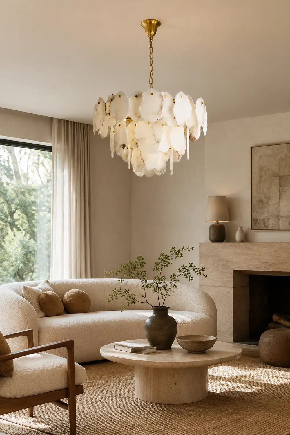 Gloire Luxury Alabaster Chandelier - Lumpaz