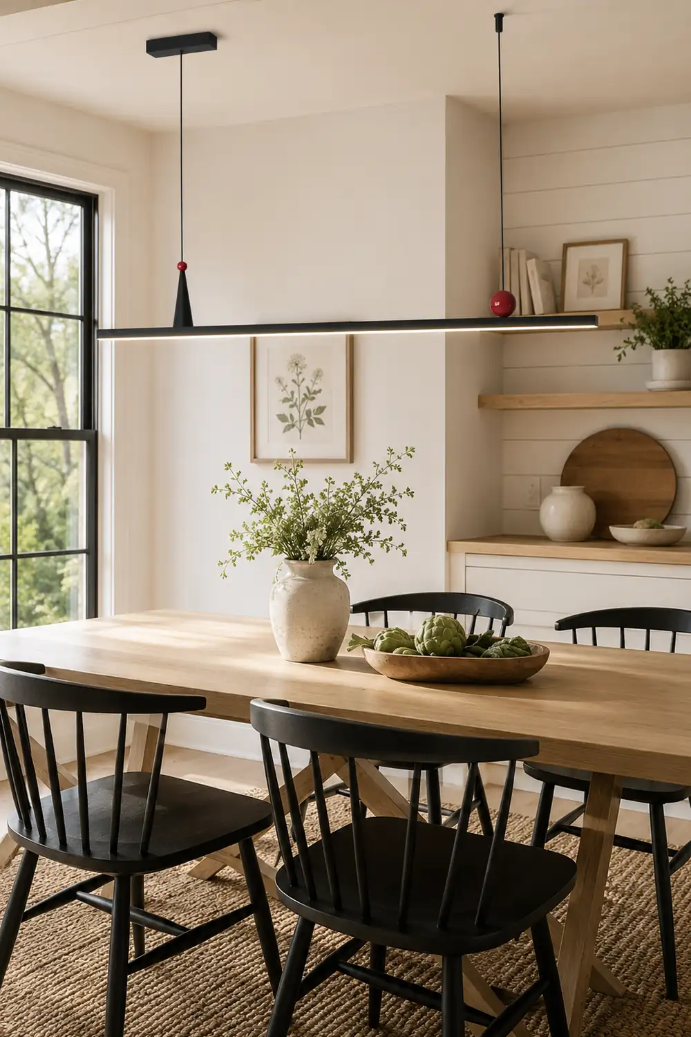 OSBELE Modern Black Linear Chandelier - Lumpaz