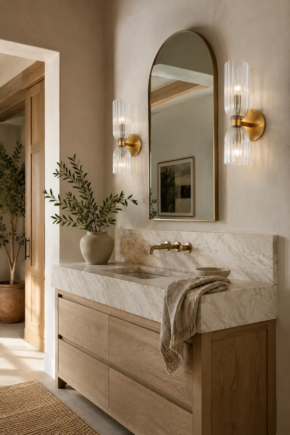 Asalea Double Bath Wall Sconce - Lumpaz