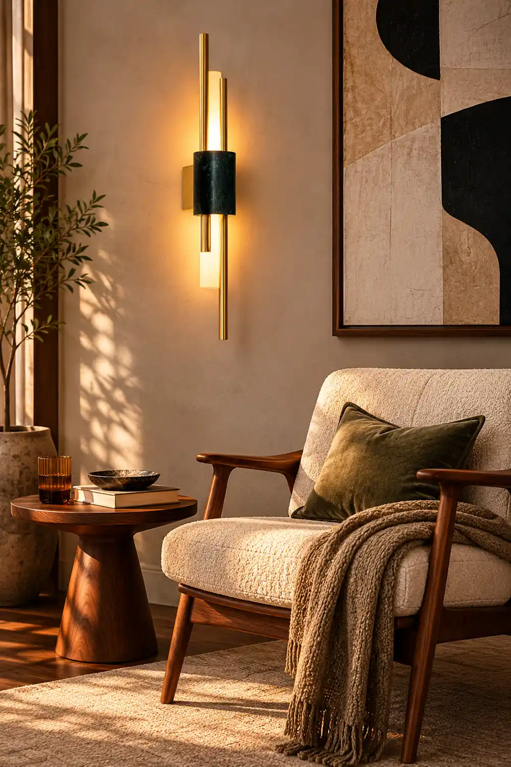 Bert Frank Tanto Marble Linear Wall Light - Lumpaz