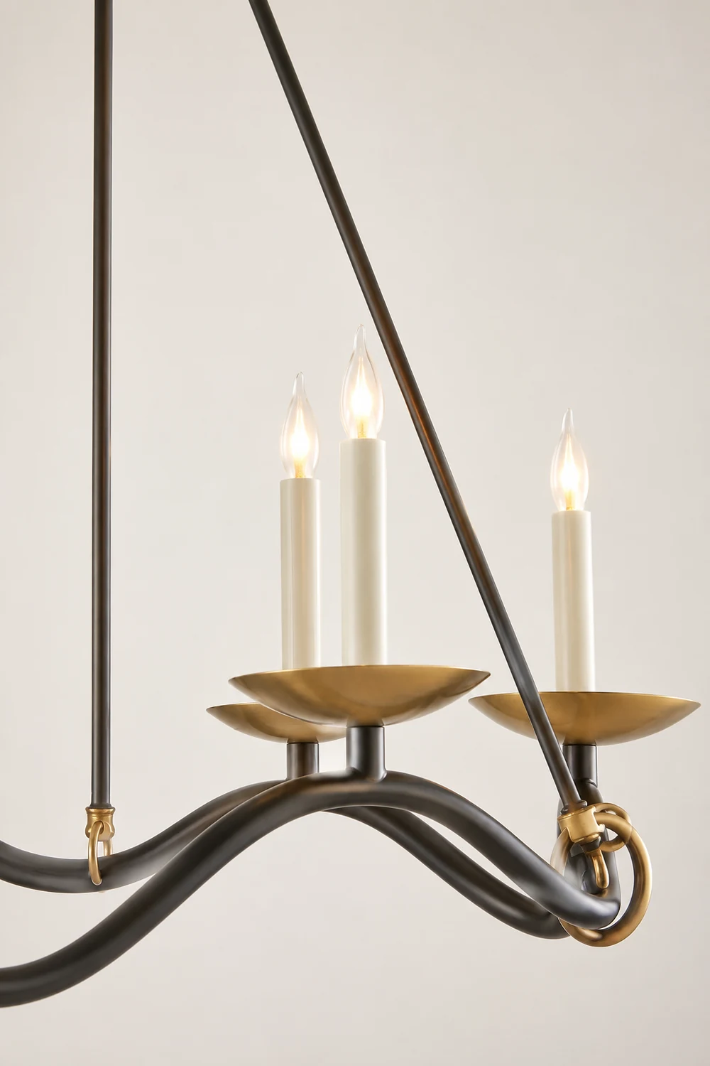 Wavy Arm Candle Chandelier - Lumpaz