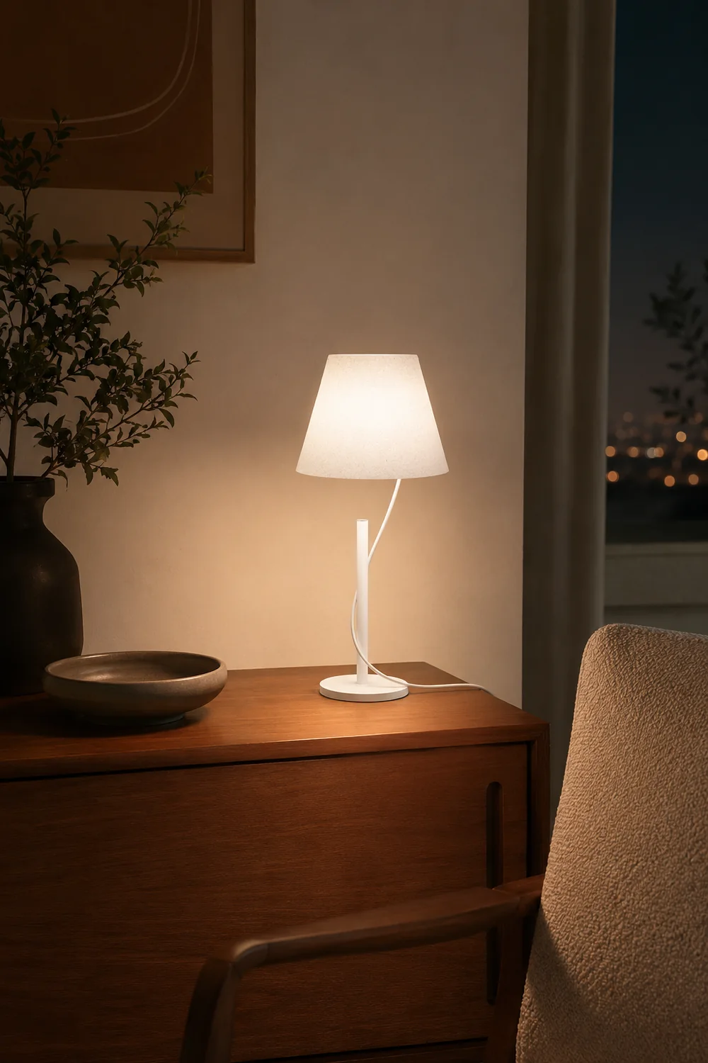 slim line hover LED table lamp - Lumpaz