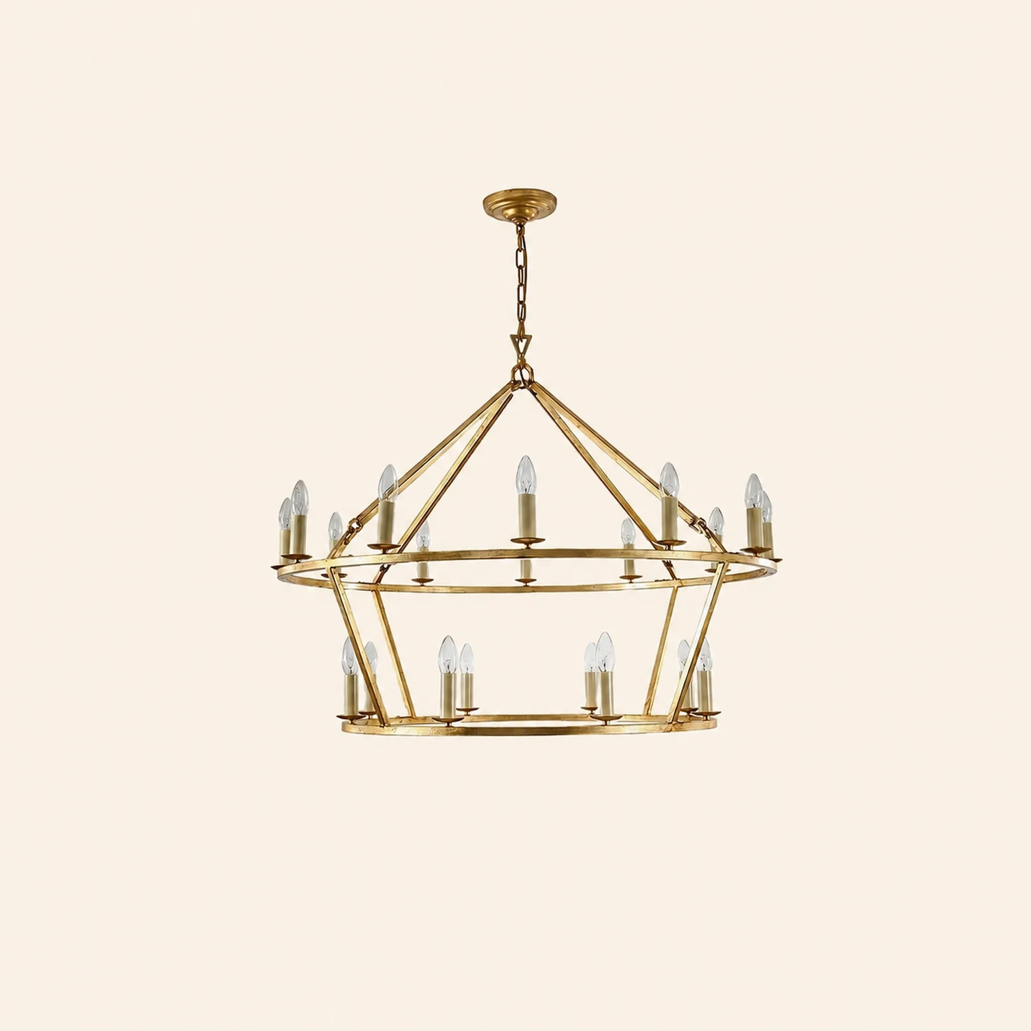 Brass Tiered Chandelier - Lumpaz