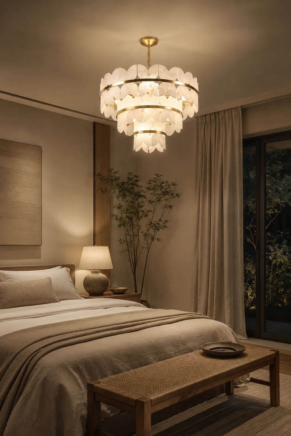 Patanga Alabaster Butterfly Chandelier - Lumpaz