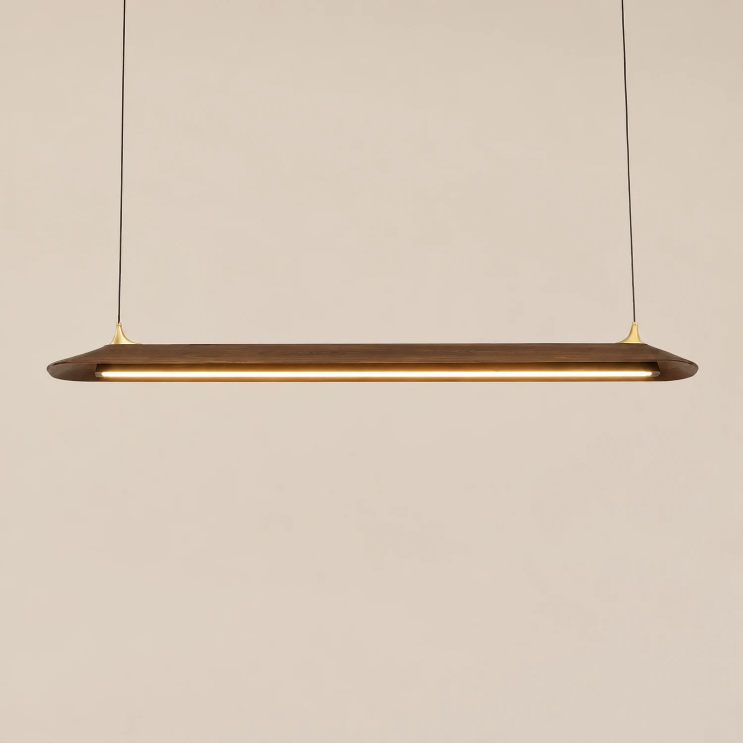 Mernoe walnut pendant lamp - Lumpaz