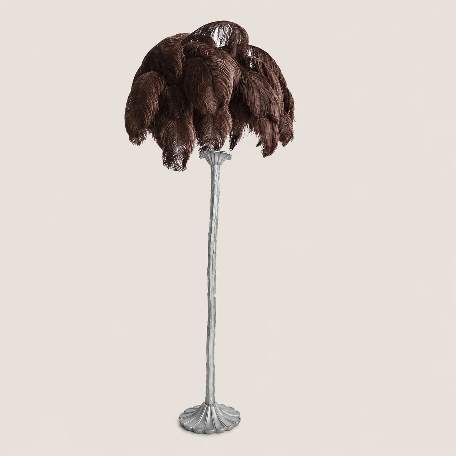 Colorful Ostrich Feather Chandelier - Lumpaz