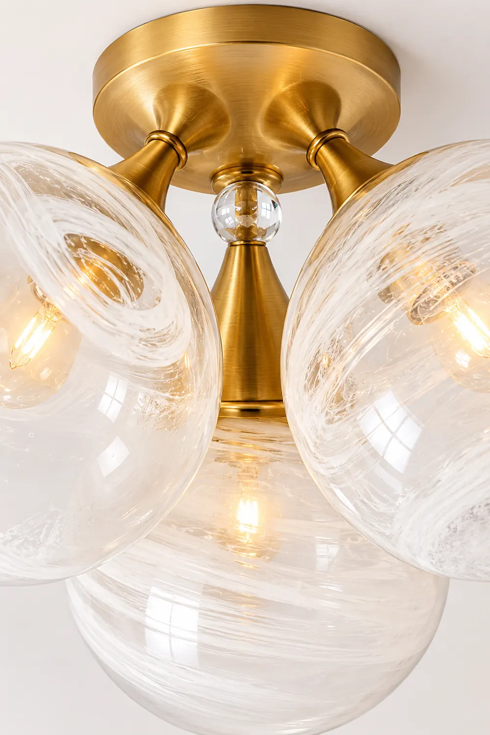 Cristol Large Triple Cloud Glass Ceiling light - Lumpaz