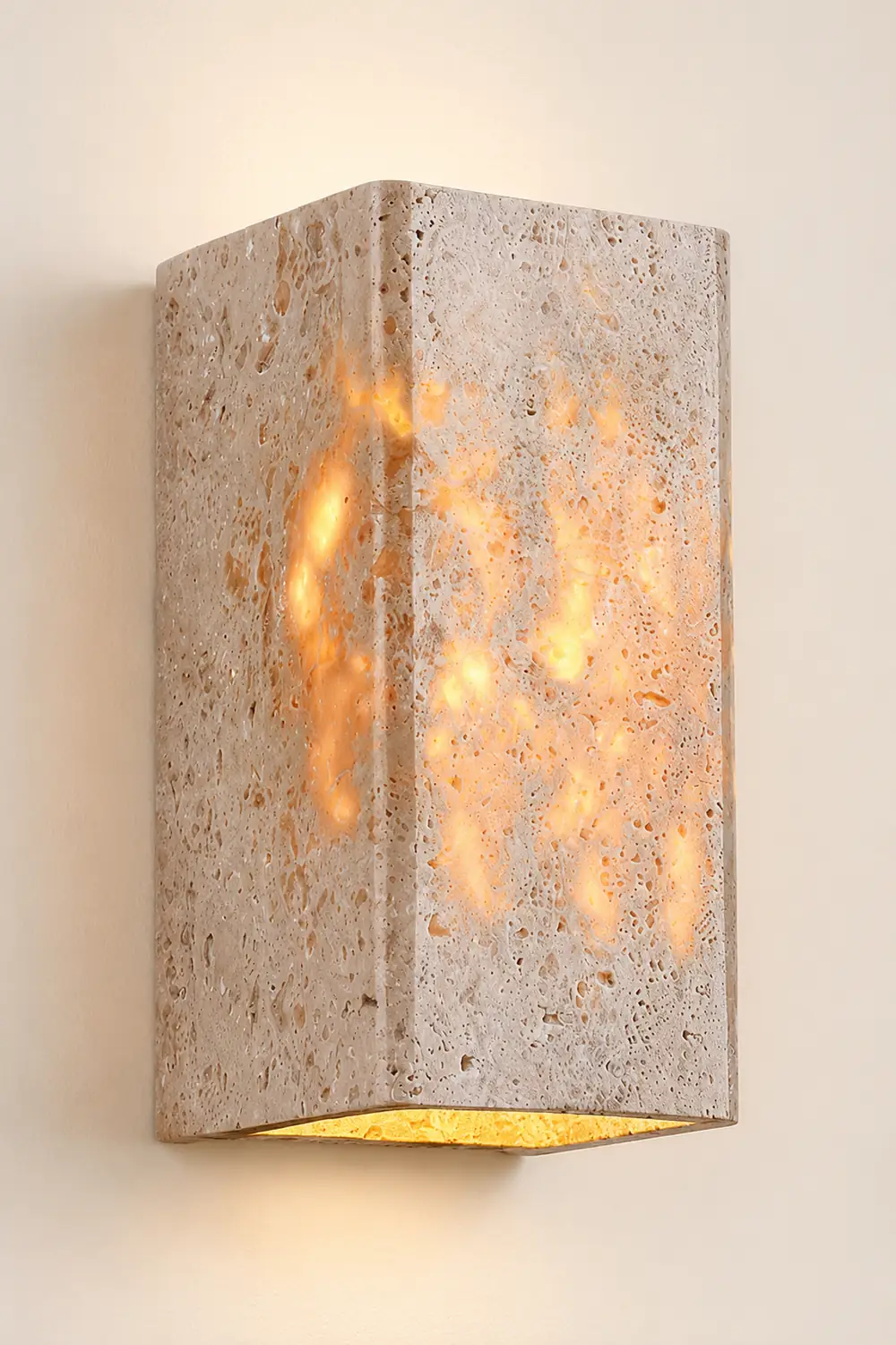 Rectangular Stone LED Wall Lamp - Lumpaz