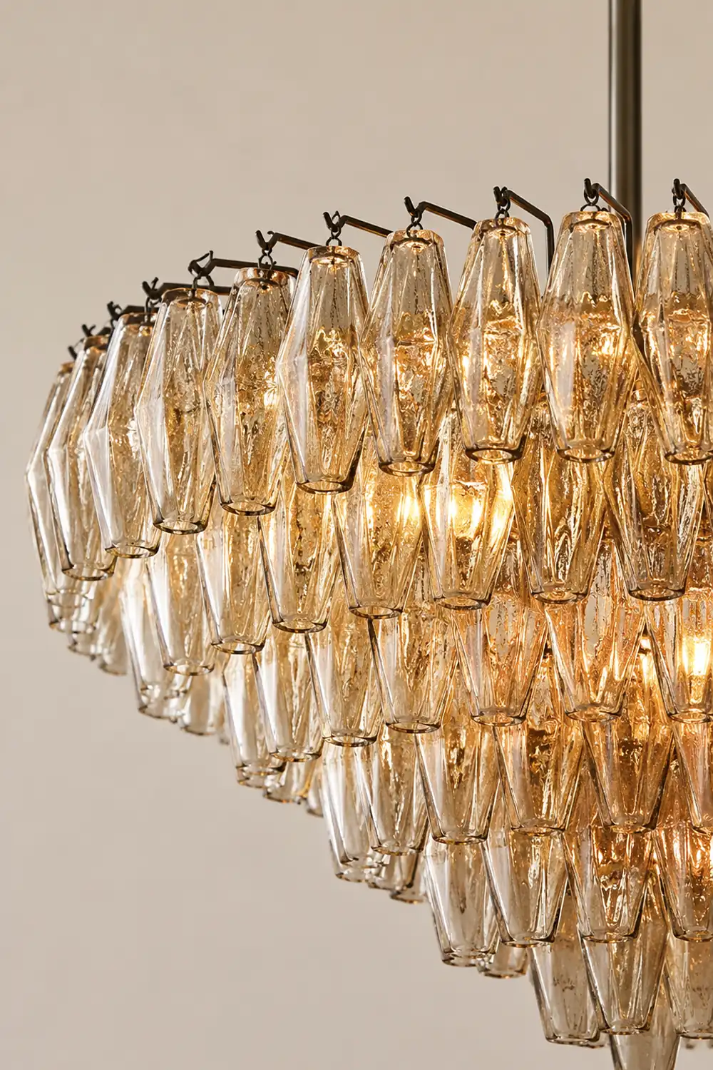 Amber Murano Glass Round Chandelier - Lumpaz