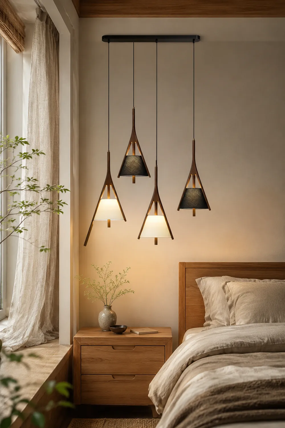 Nanzhi Wood Pendant Lamp - Lumpaz