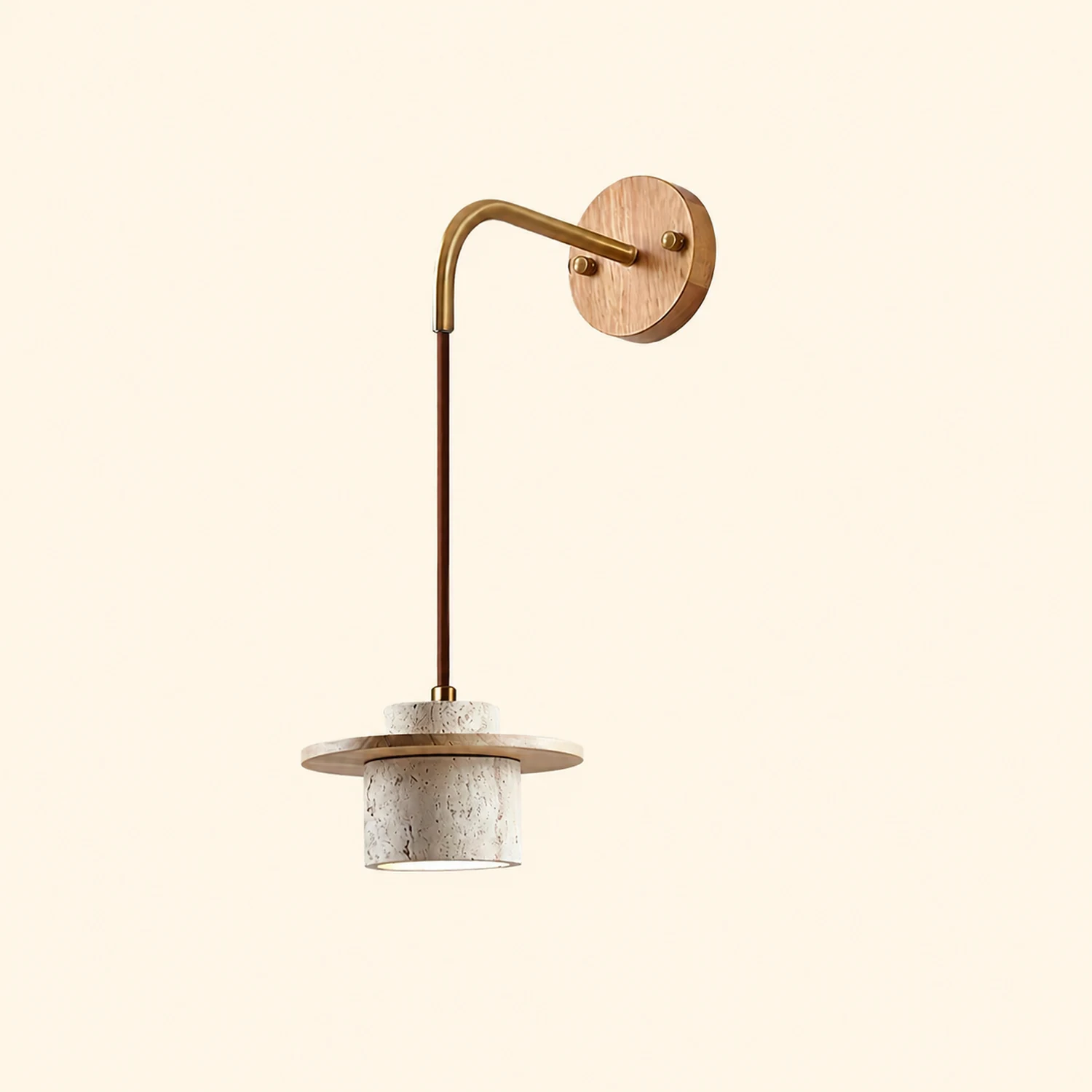 Rustic Textured Cata  Stone Wall Lamp - Lumpaz