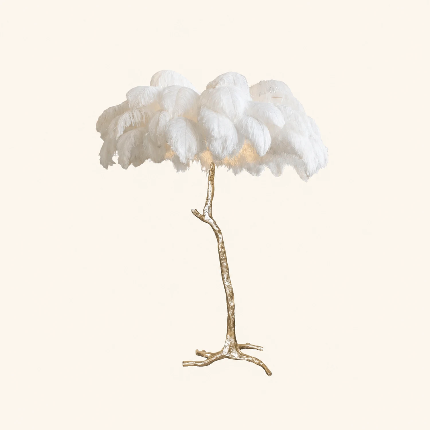 Colorful Ostrich Feather Floor Lamp - Lumpaz