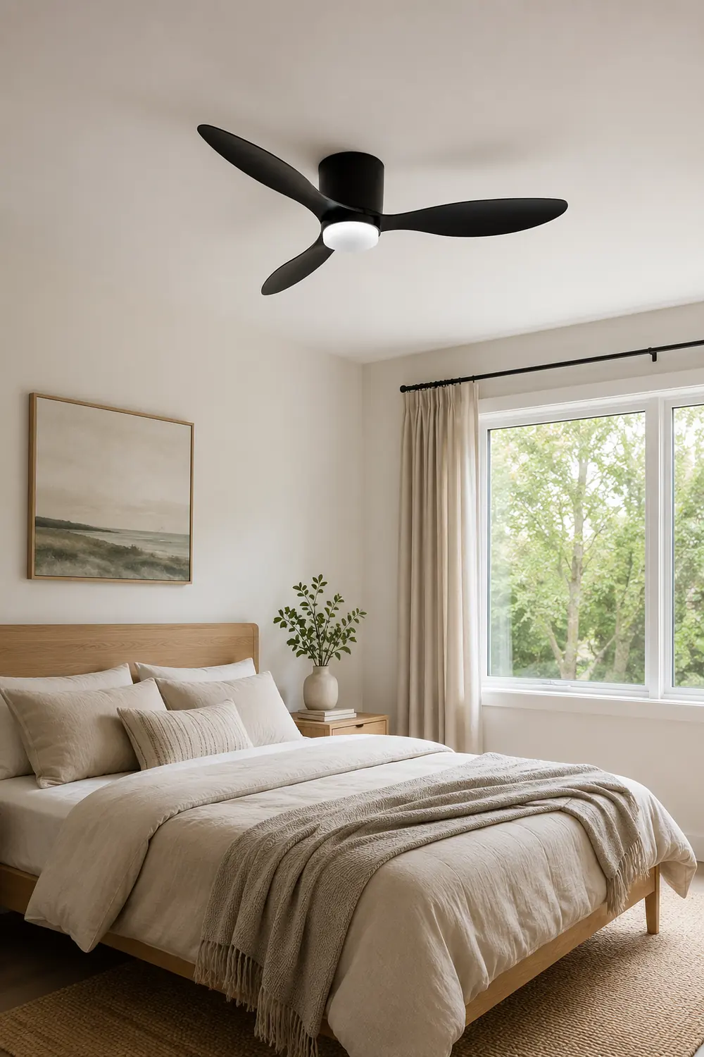 Recessed Fishtail Ceiling Fan Light - Lumpaz