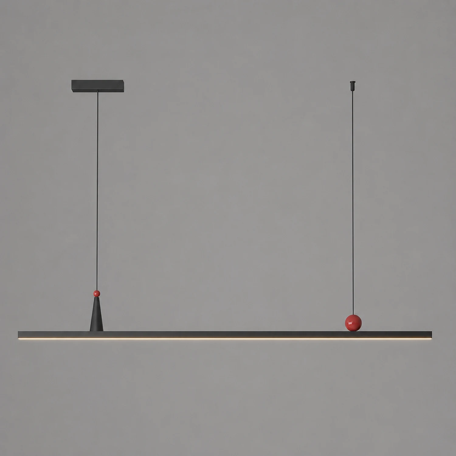 OSBELE Modern Black Linear Chandelier - Lumpaz