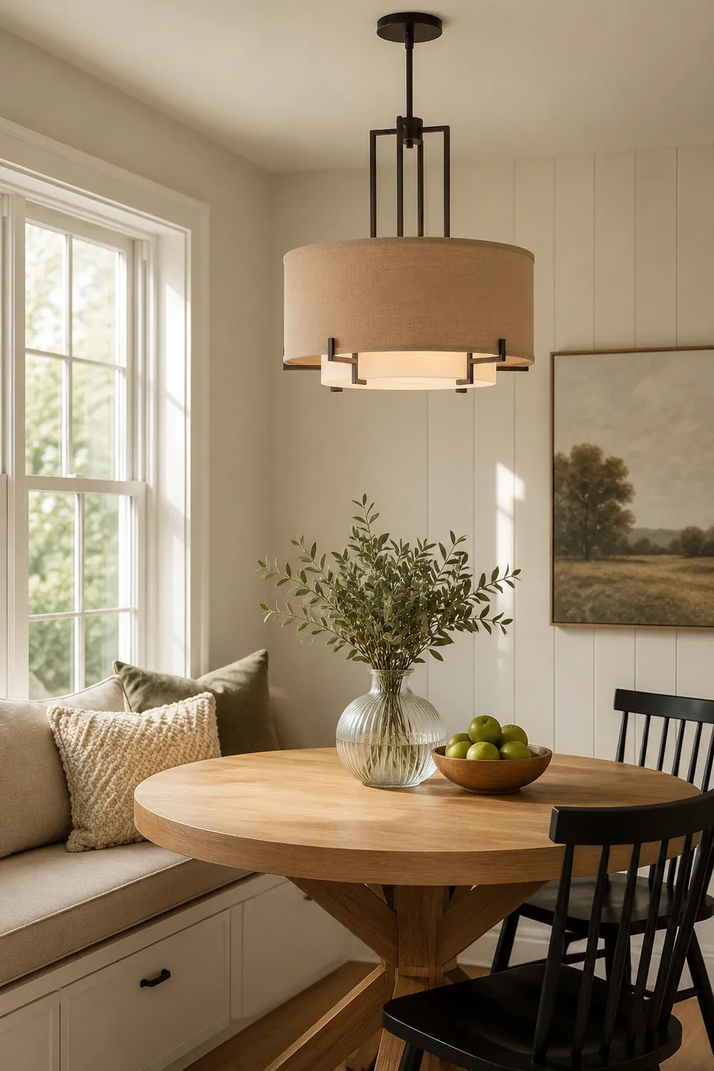 Concentric Shade Layered Fabric Pendant Lamp - Lumpaz