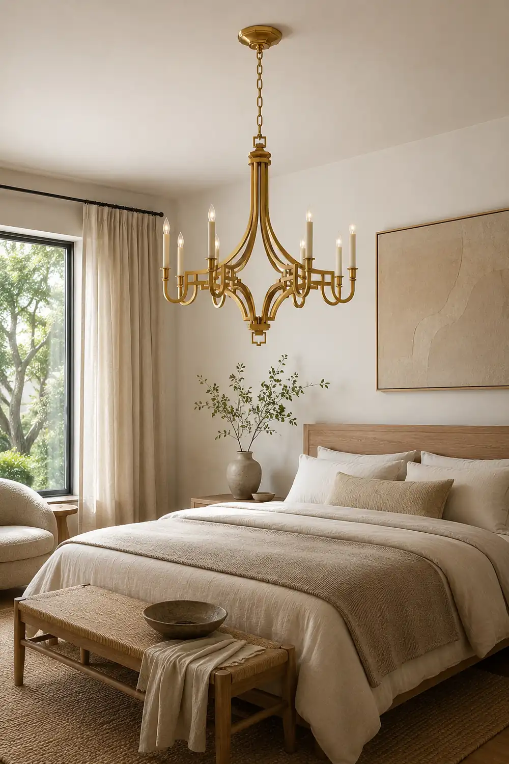 Luxury Gold Candle-Style Mykonos Chandelier - Lumpaz