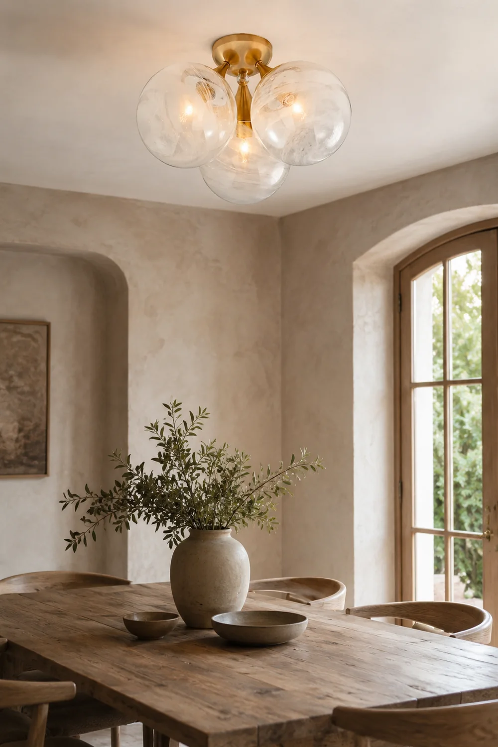 Cristol Large Triple Cloud Glass Ceiling light - Lumpaz
