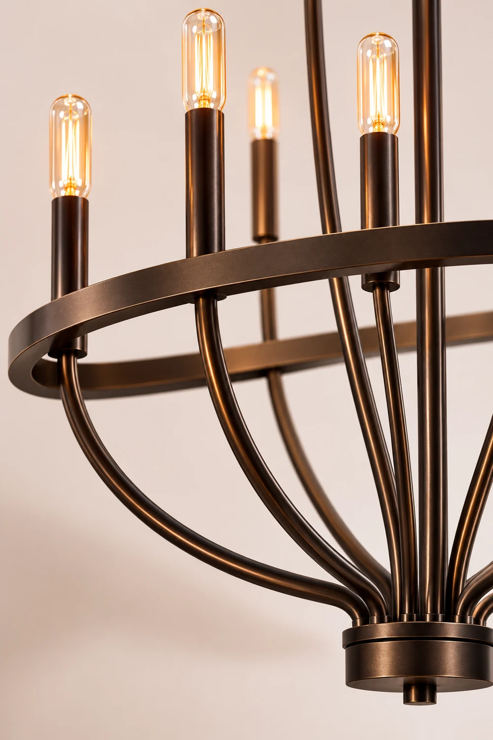 Modern Industrial 12-Light Cage Chandelier - Lumpaz