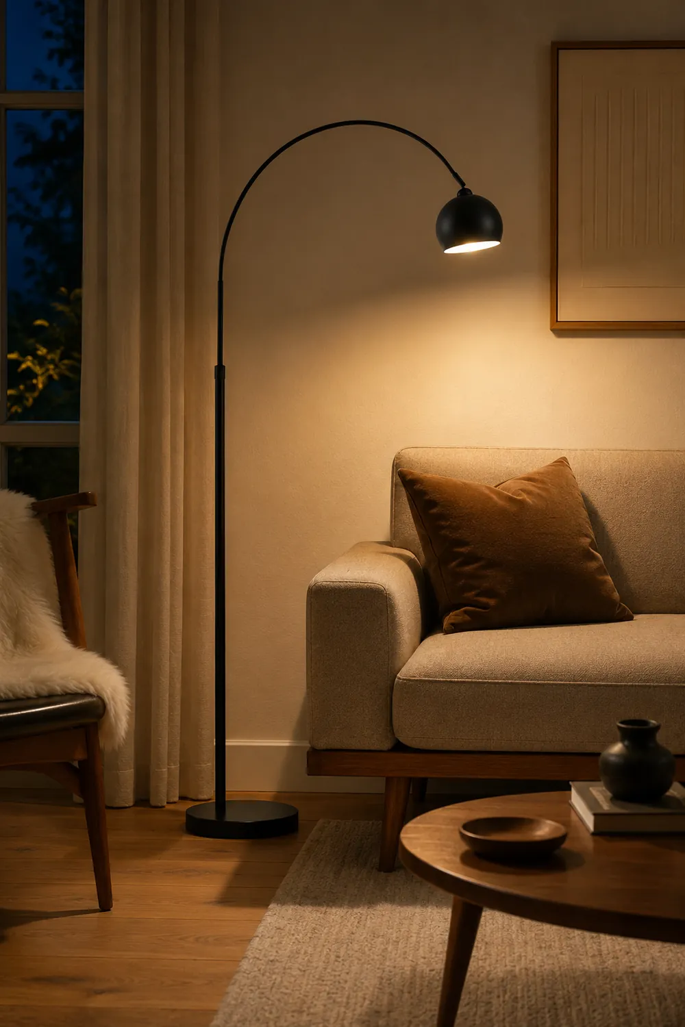 Angler Slimline LED Pole Floor Lamp - Lumpaz