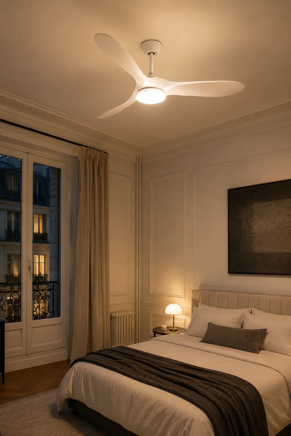 Modern ABS Ceiling Fan Light - Lumpaz
