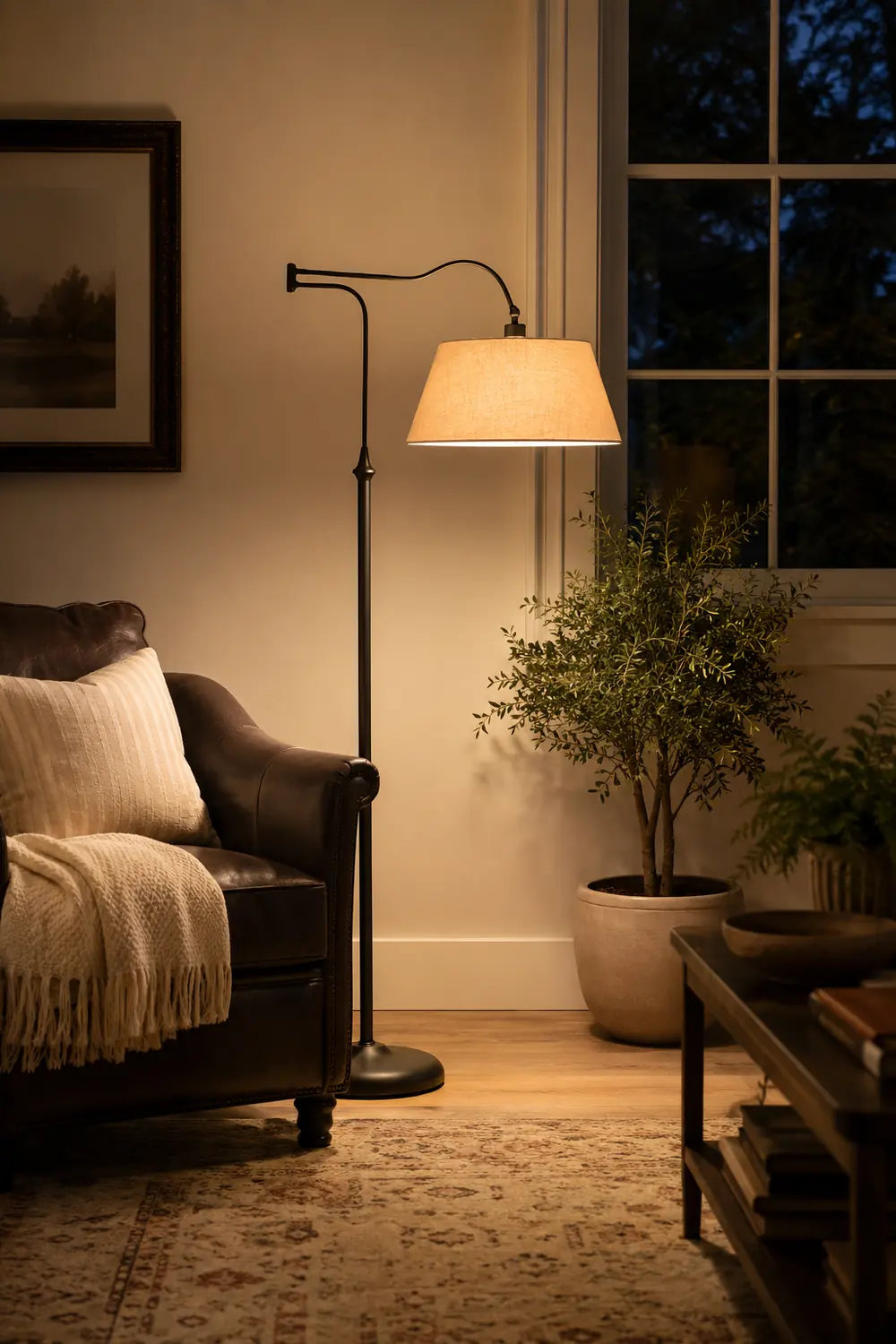 Adesso 3349-26 Rodeo Linen Floor Lamp - Lumpaz