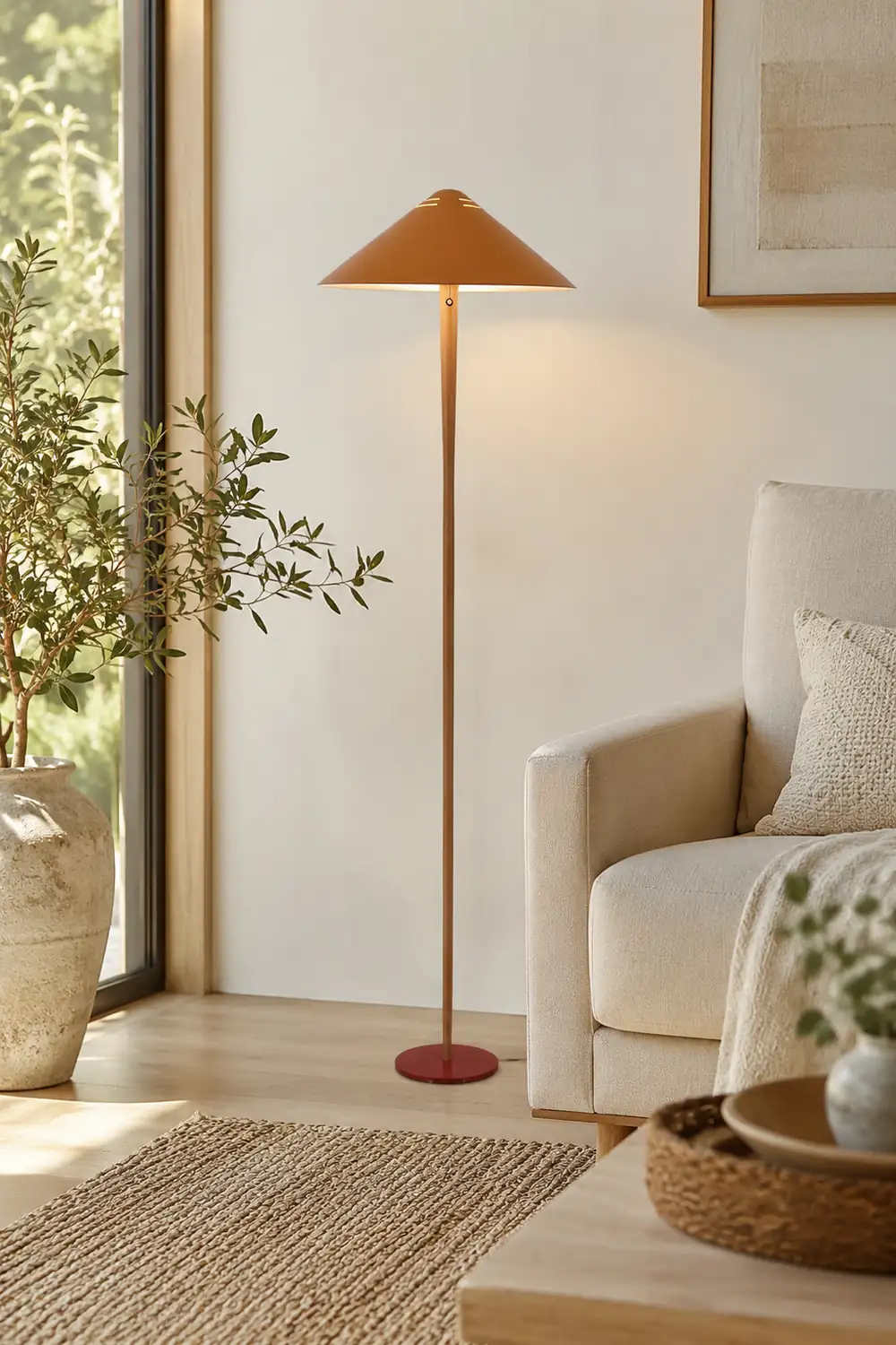 Cone Shade Modern Floor Lamp - Lumpaz
