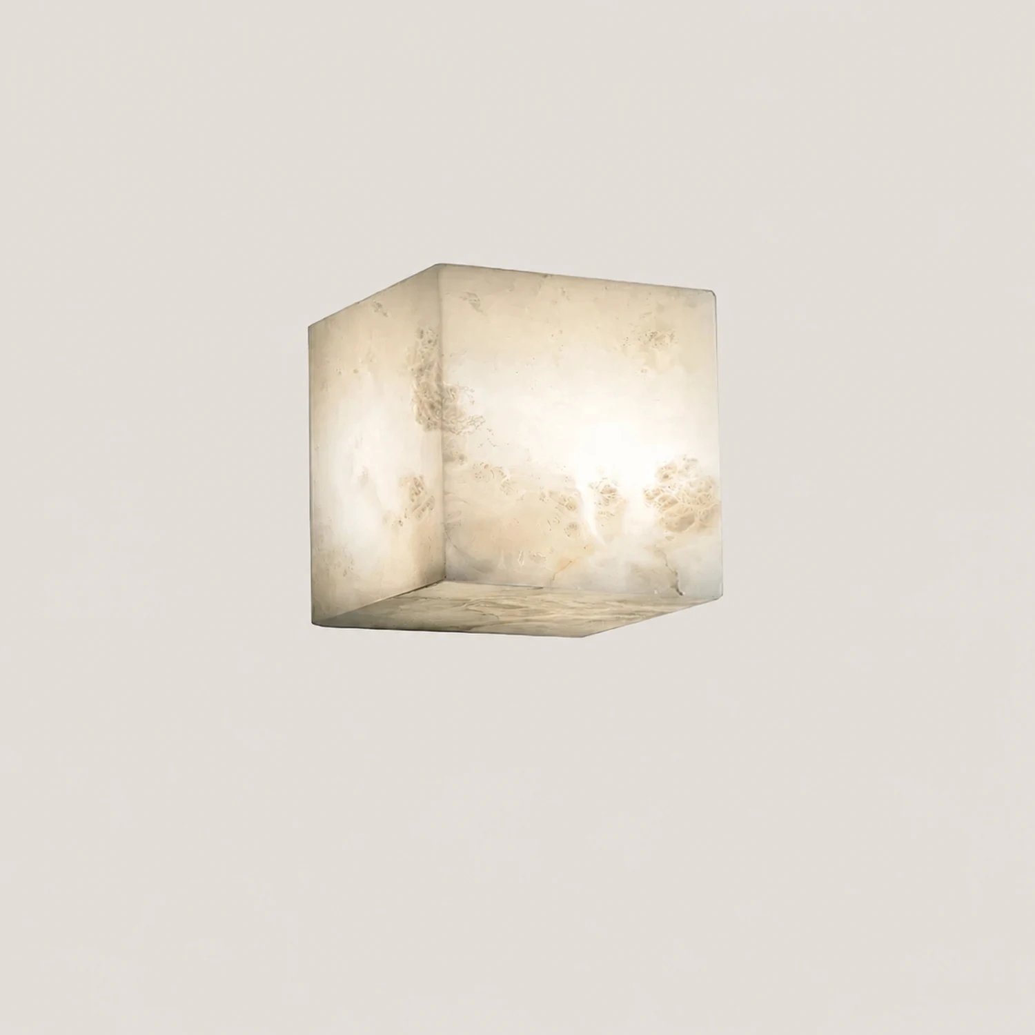 Alabaster Cube Wall Light - Lumpaz