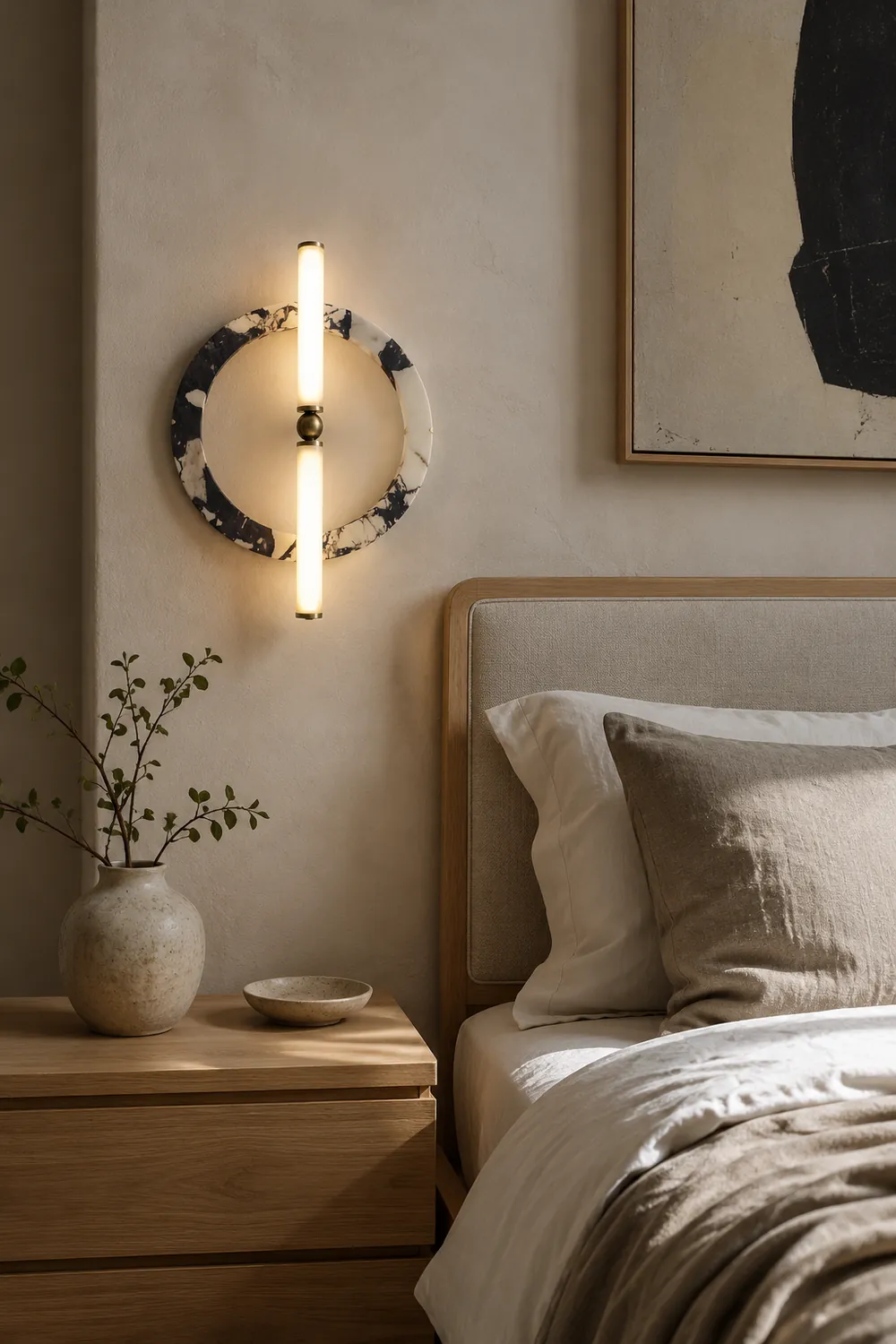Bulgari marble ring wall lamp - Lumpaz