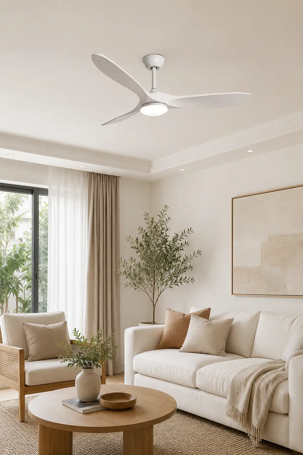 Modern ABS Ceiling Fan Light - Lumpaz