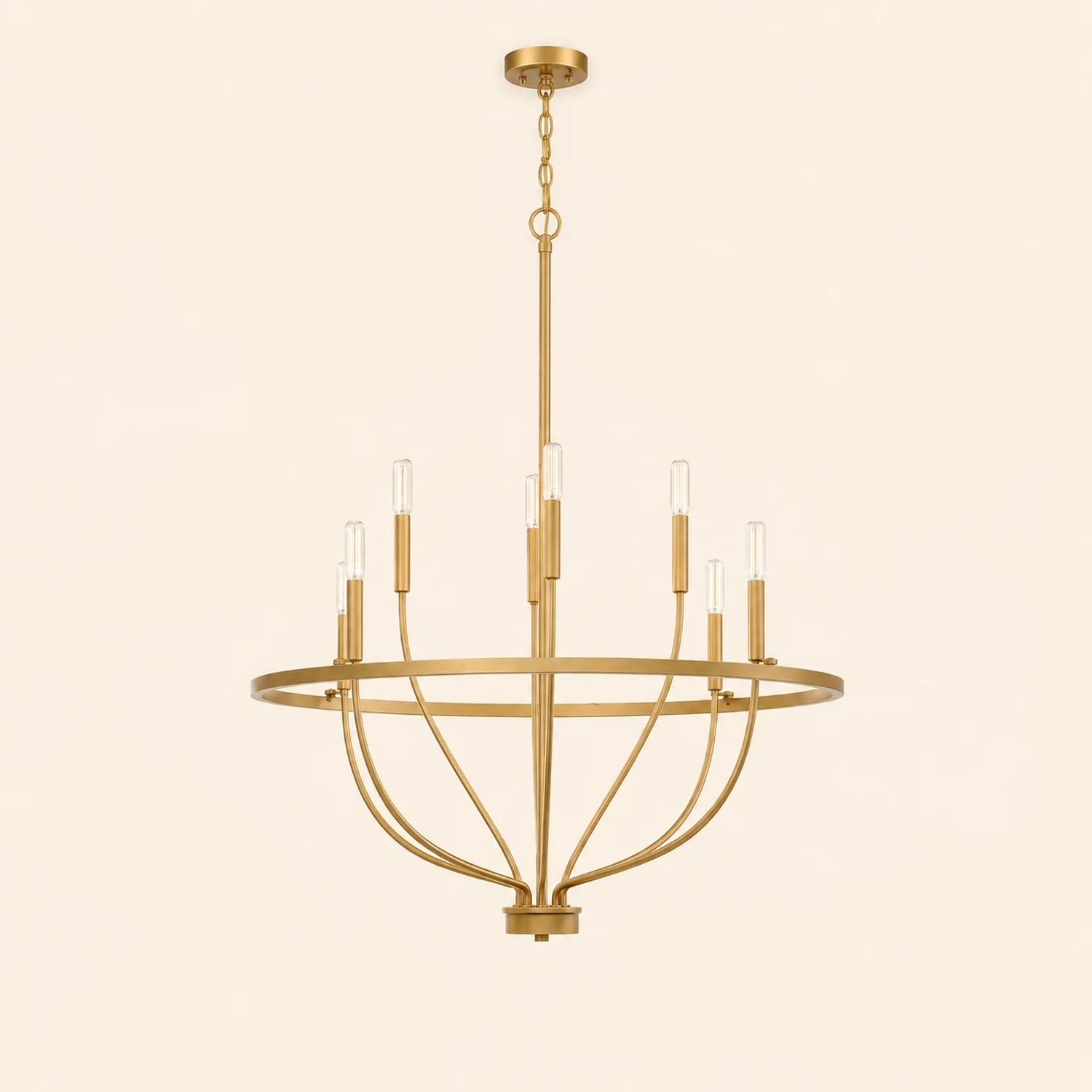 Modern Industrial 12-Light Cage Chandelier - Lumpaz