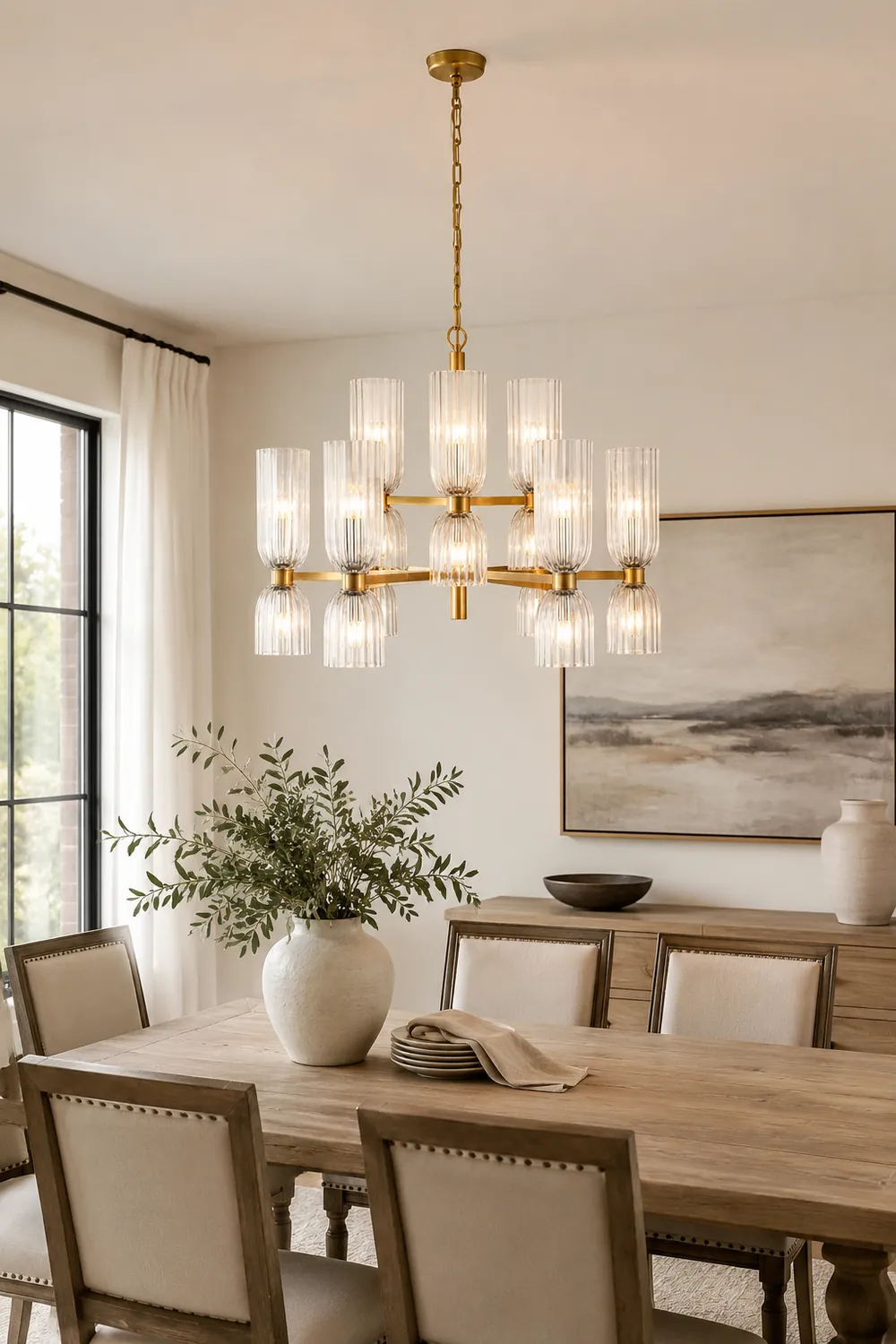 Asalea Double Layer Chandelier - Lumpaz