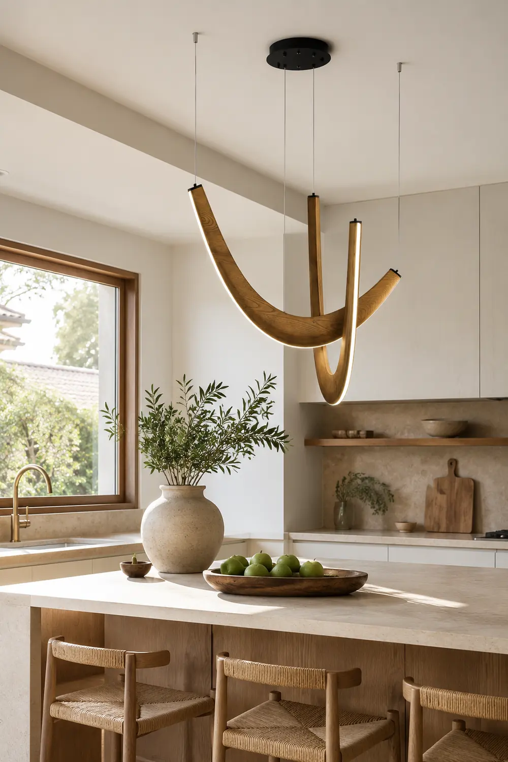 U Wooden Pendant Lamp - Lumpaz