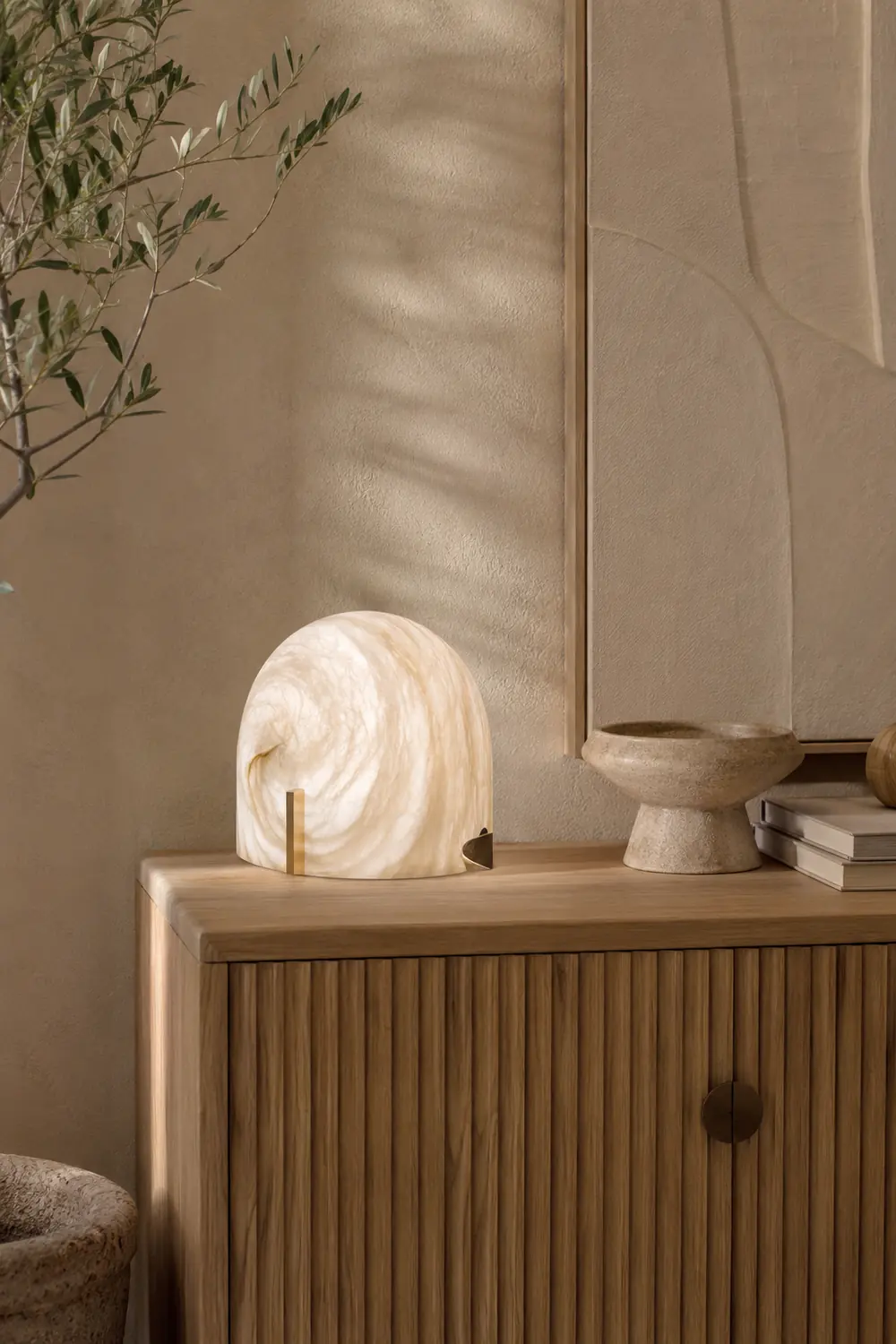 Handmade Alabaster Table Lamp - Lumpaz